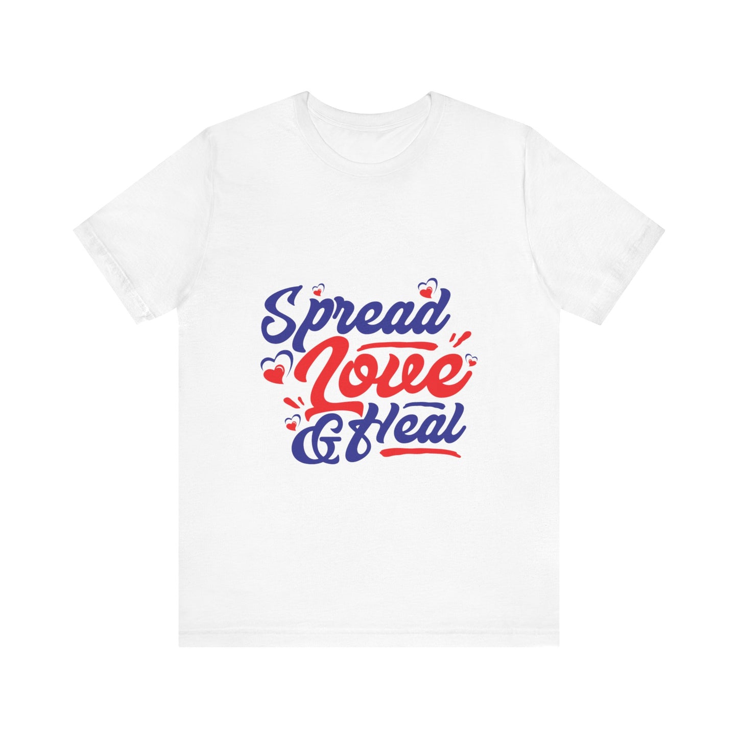 ‘Spread Love & Heal’ Unisex T-Shirt - Soft Cotton Tee for Positive Vibes