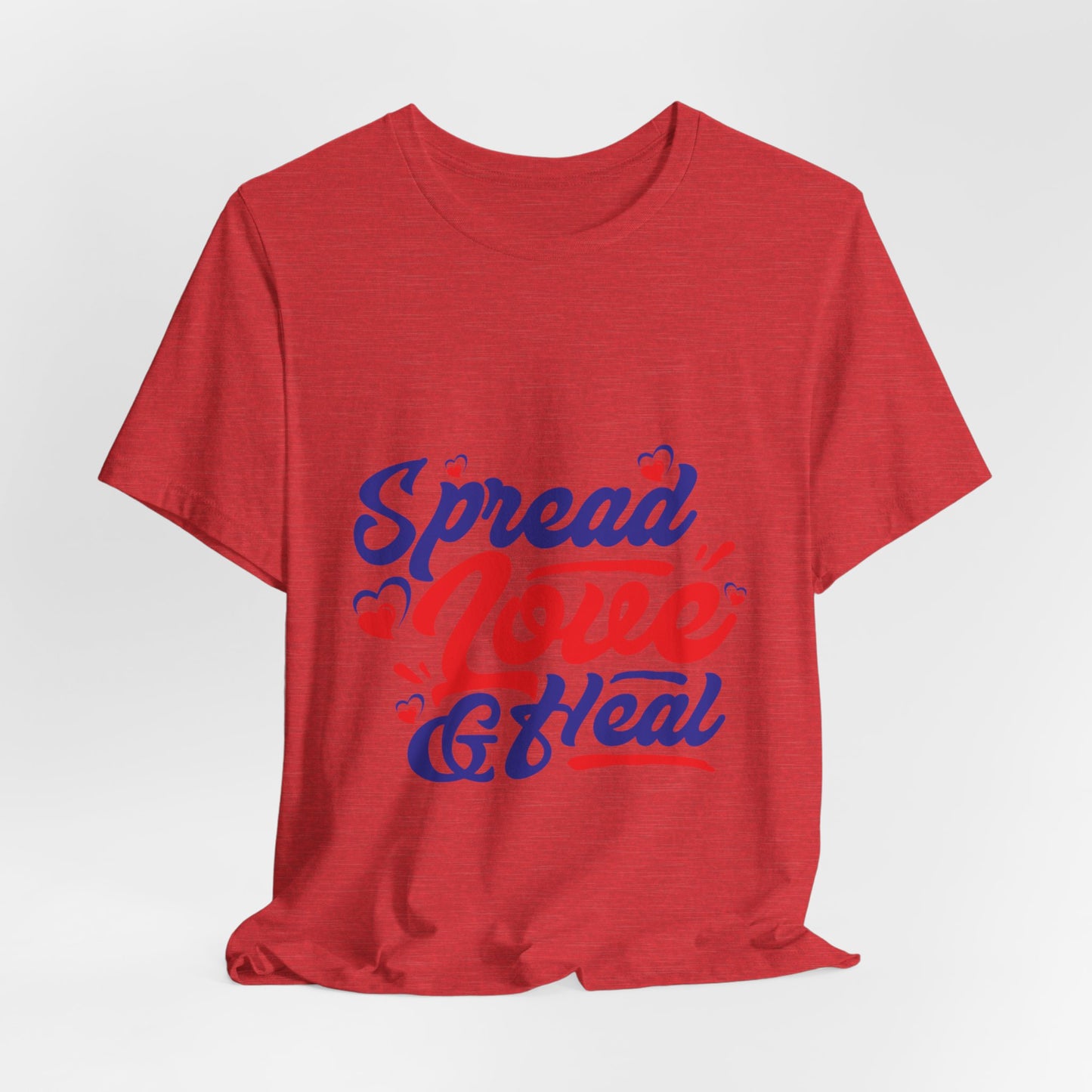 ‘Spread Love & Heal’ Unisex T-Shirt - Soft Cotton Tee for Positive Vibes