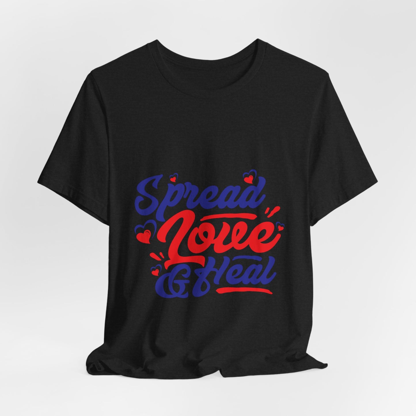 ‘Spread Love & Heal’ Unisex T-Shirt - Soft Cotton Tee for Positive Vibes