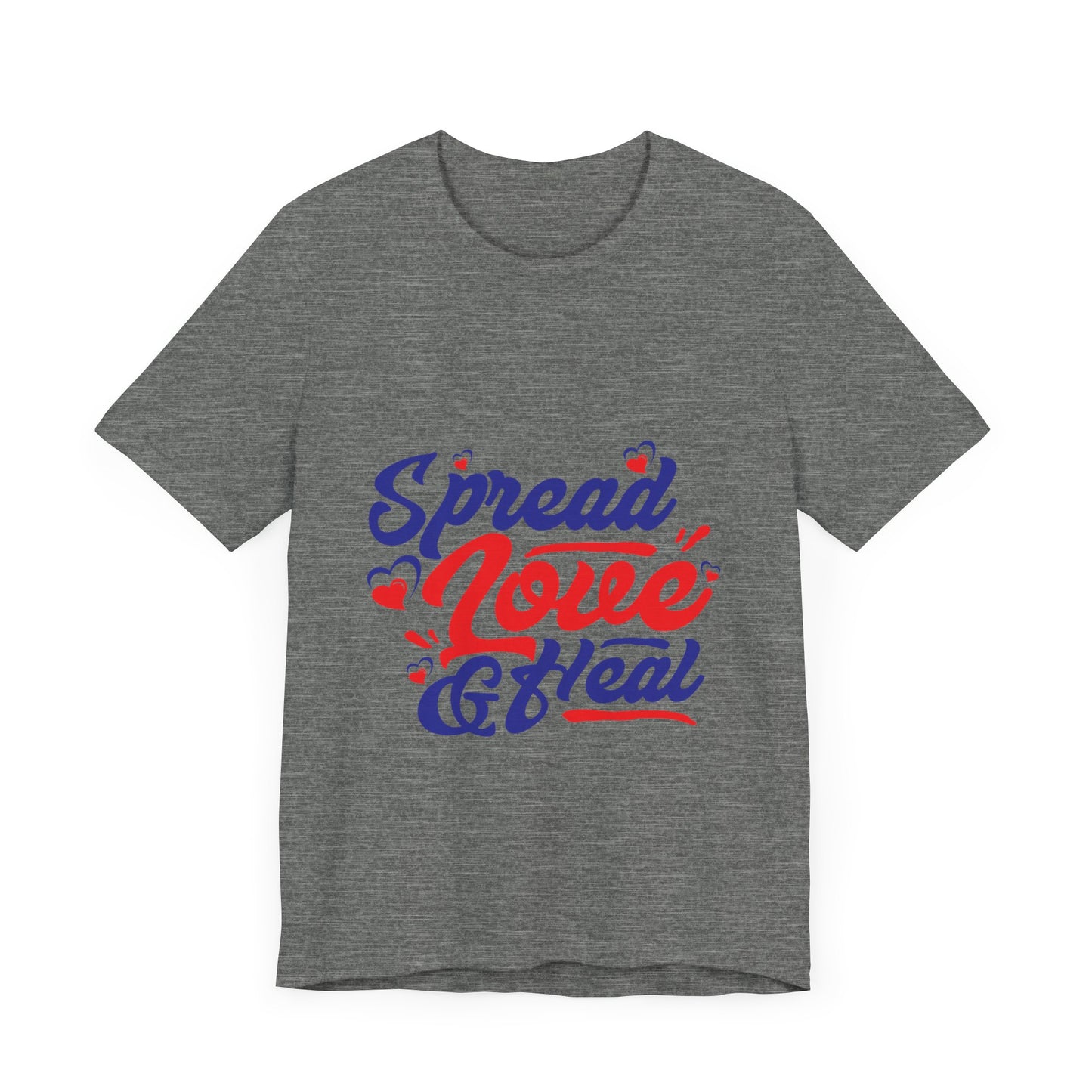 ‘Spread Love & Heal’ Unisex T-Shirt - Soft Cotton Tee for Positive Vibes