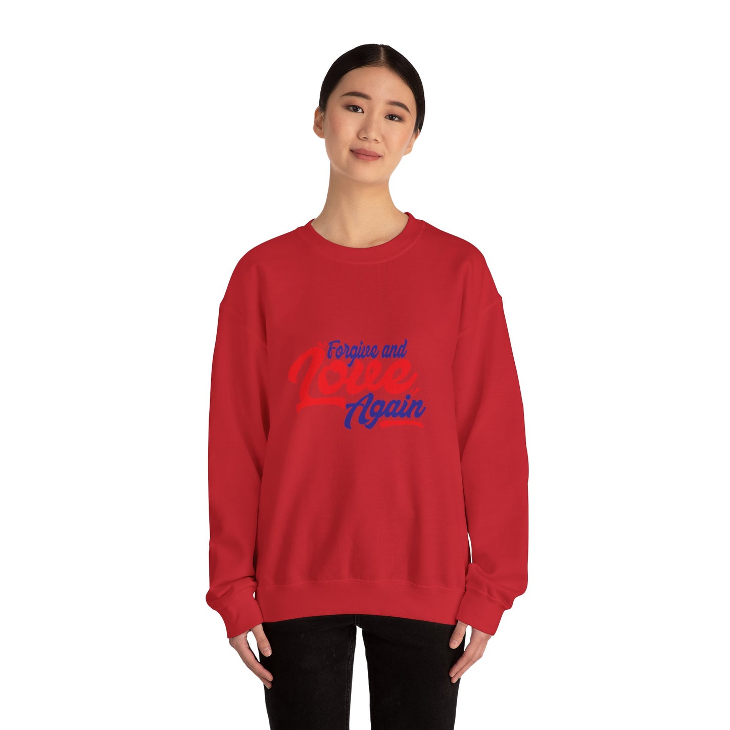 Copy of Forgive and Love Again Unisex Crewneck Sweatshirt - Cozy Affirmation Apparel