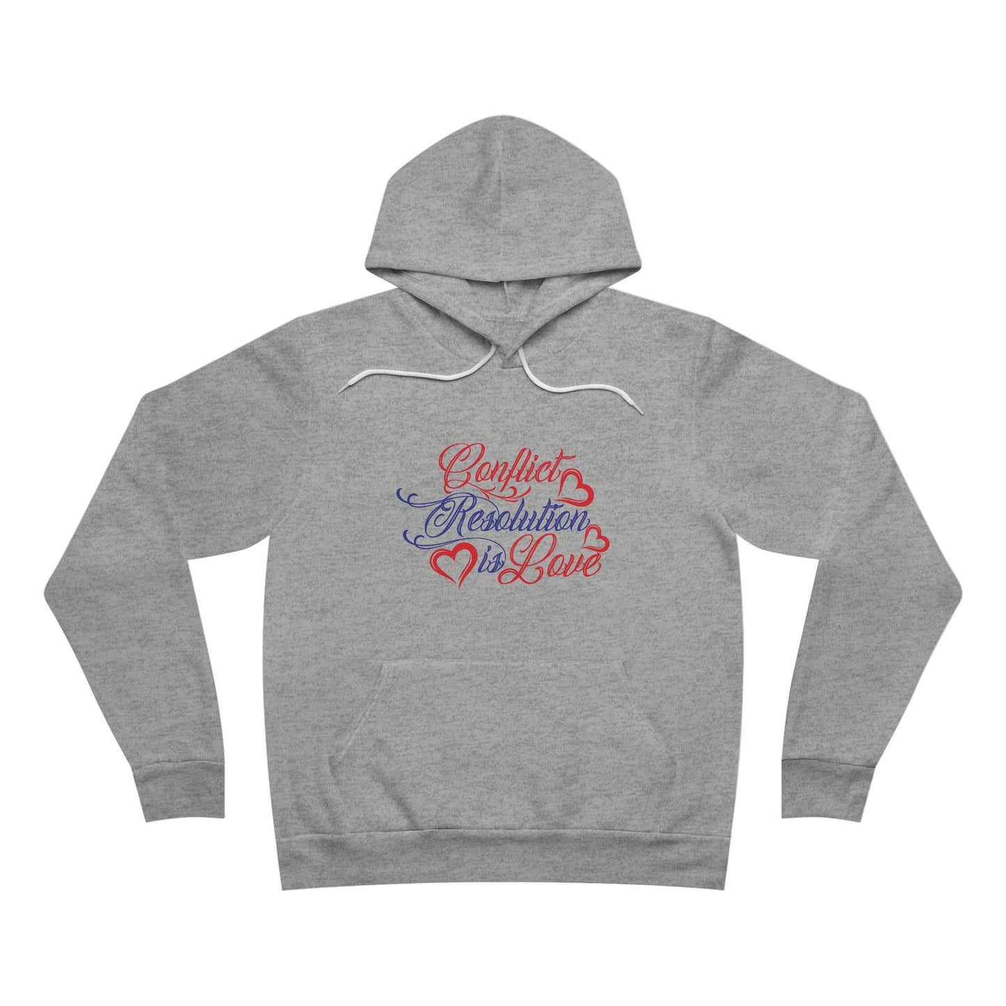 Conflict Resolution Love Hoodie - Unisex Sponge Fleece Pullover