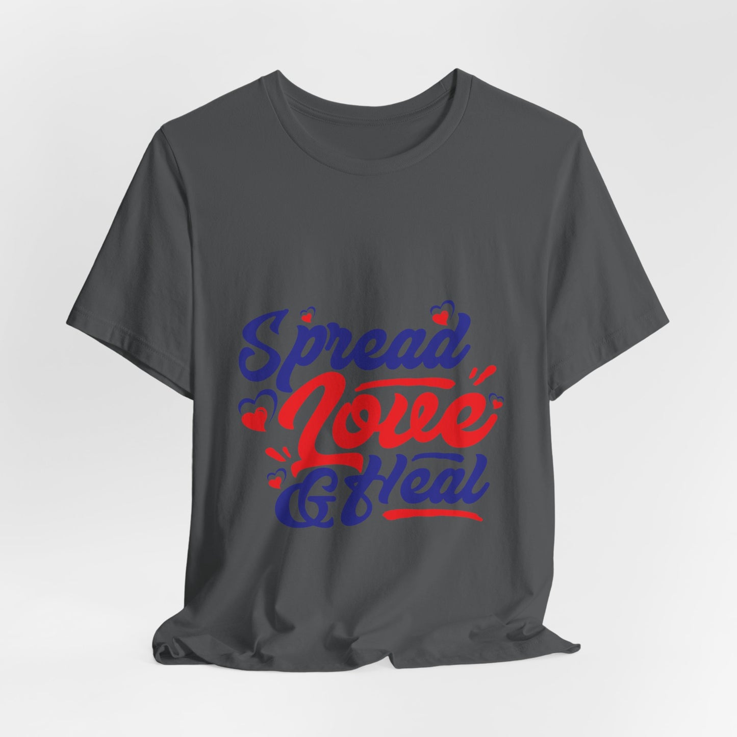 ‘Spread Love & Heal’ Unisex T-Shirt - Soft Cotton Tee for Positive Vibes