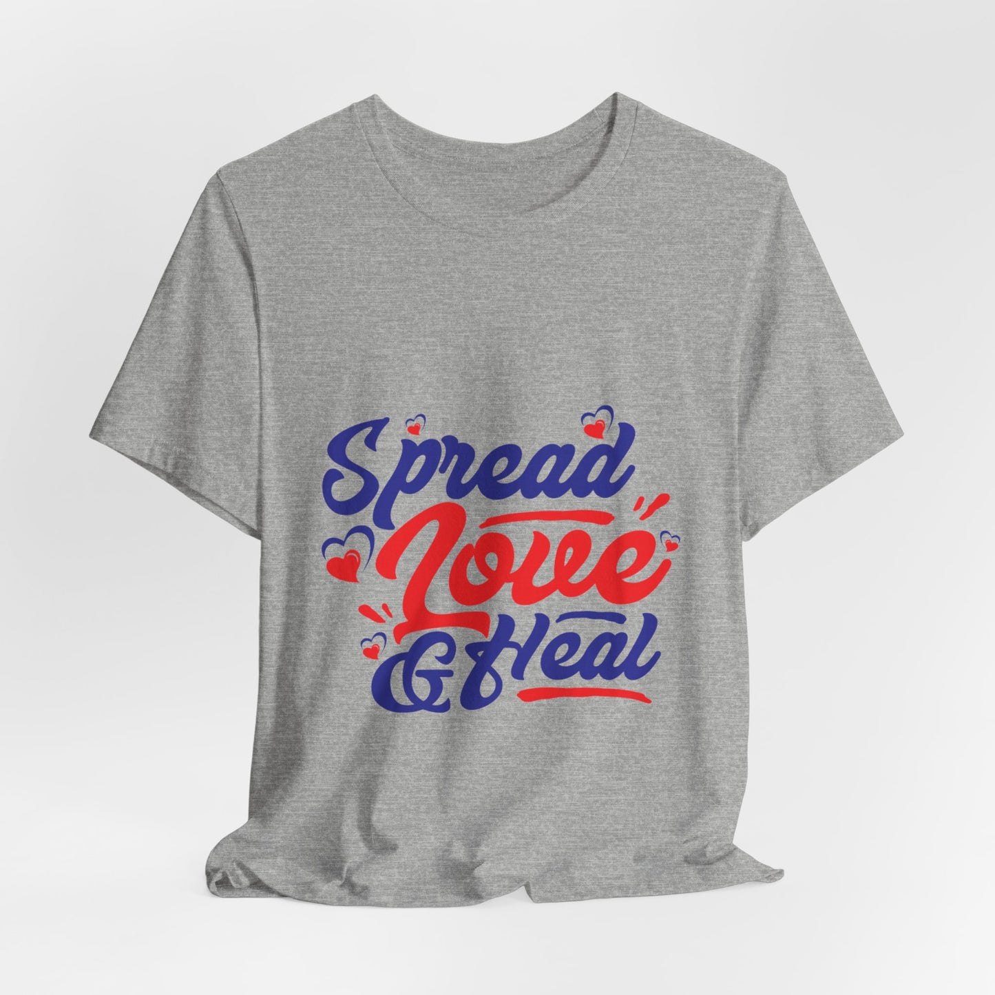 ‘Spread Love & Heal’ Unisex T-Shirt - Soft Cotton Tee for Positive Vibes