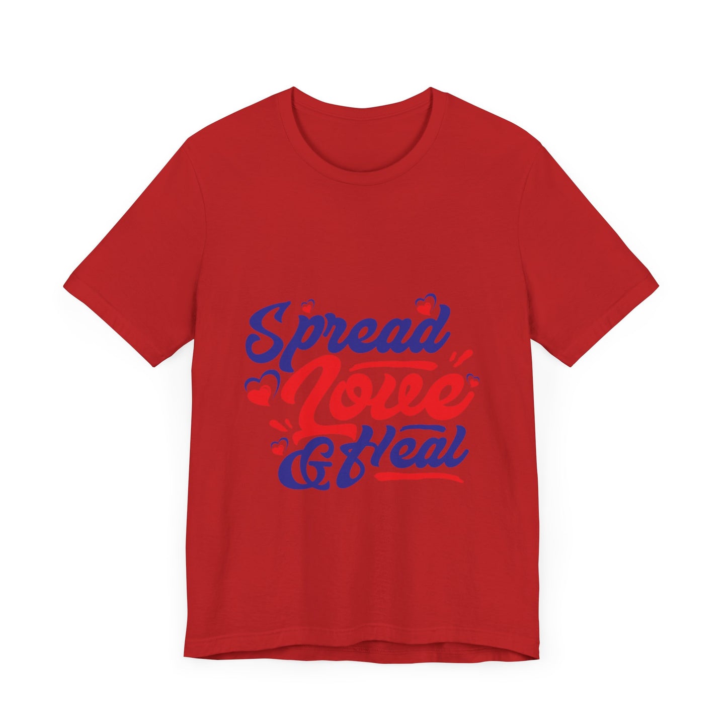 ‘Spread Love & Heal’ Unisex T-Shirt - Soft Cotton Tee for Positive Vibes