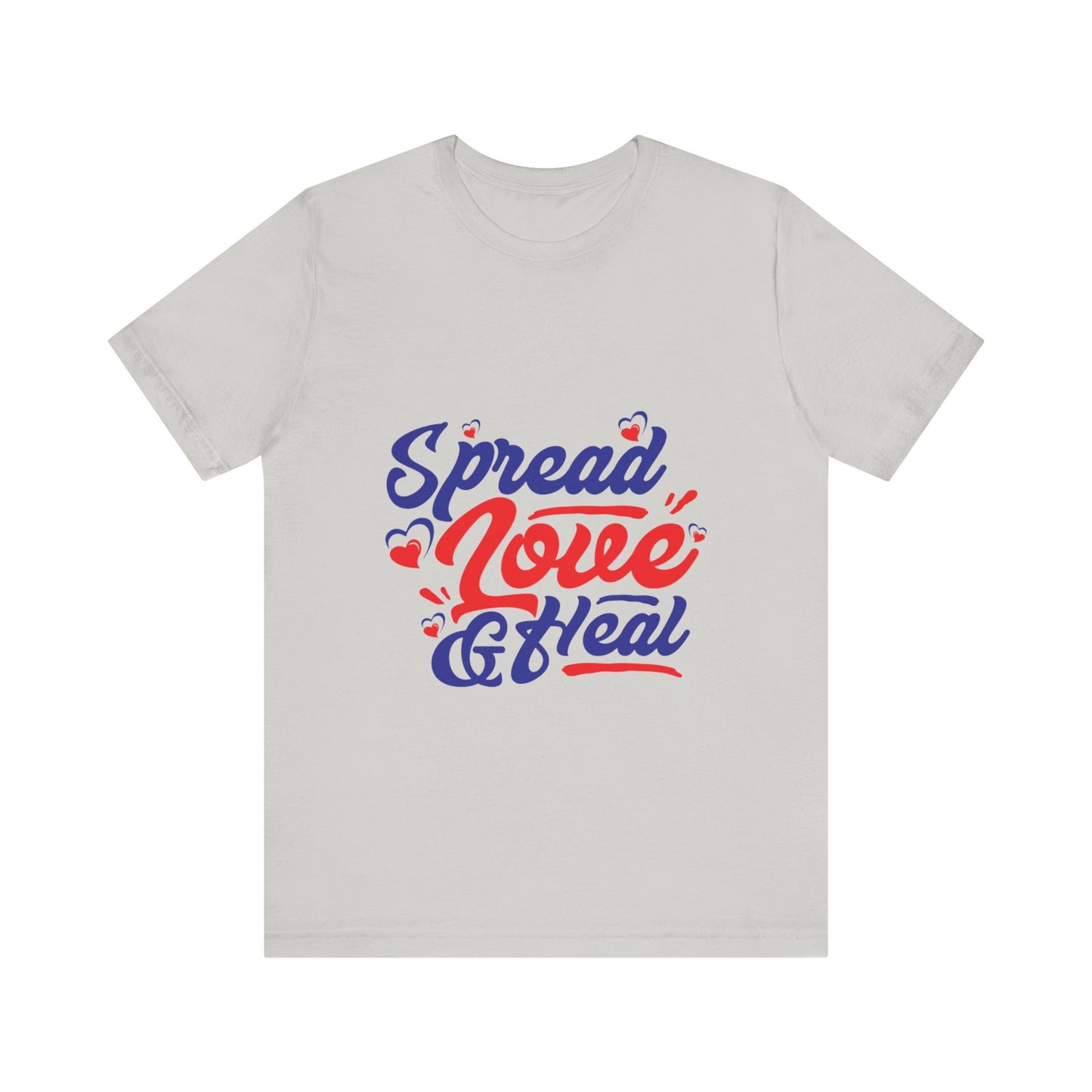 ‘Spread Love & Heal’ Unisex T-Shirt - Soft Cotton Tee for Positive Vibes