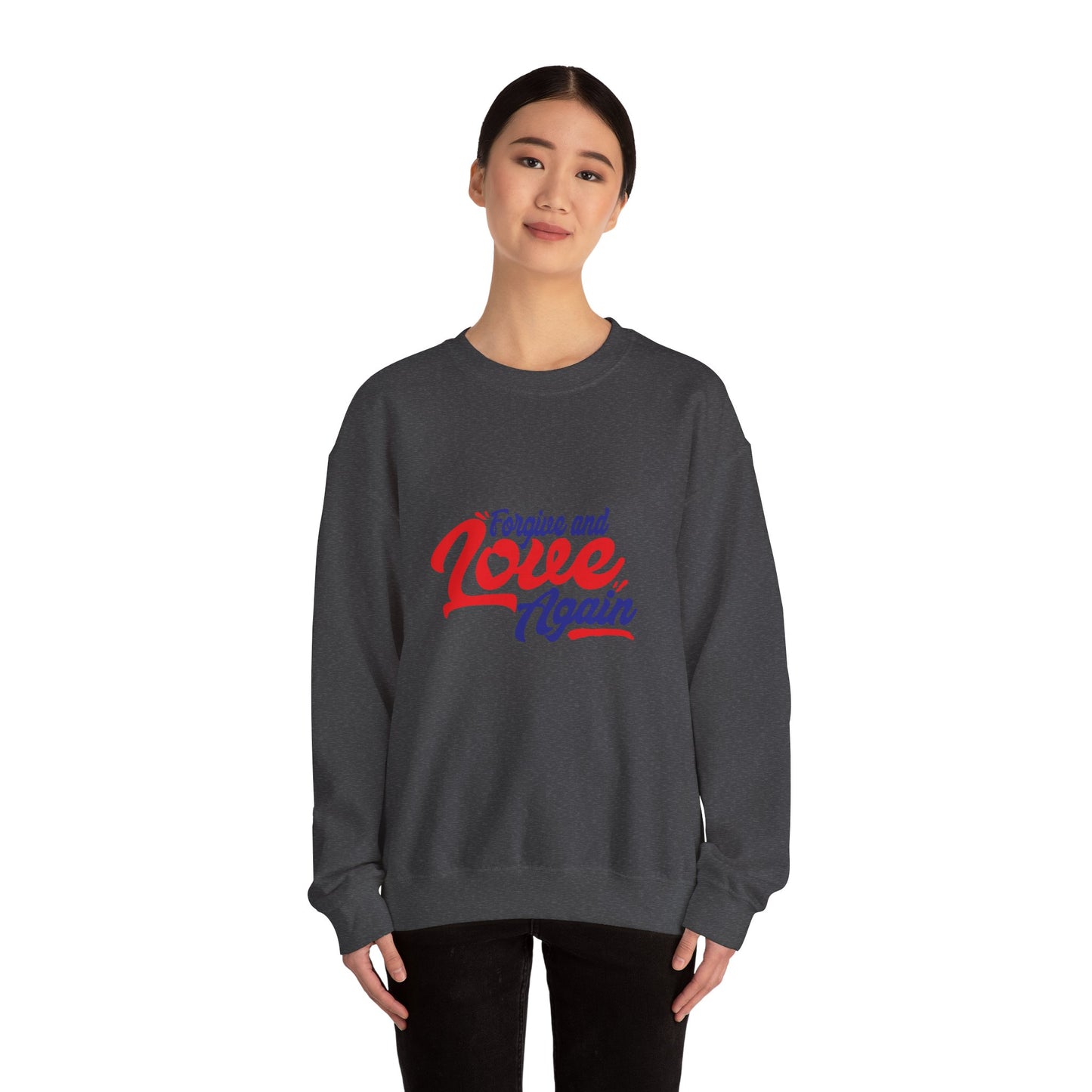 Copy of Forgive and Love Again Unisex Crewneck Sweatshirt - Cozy Affirmation Apparel