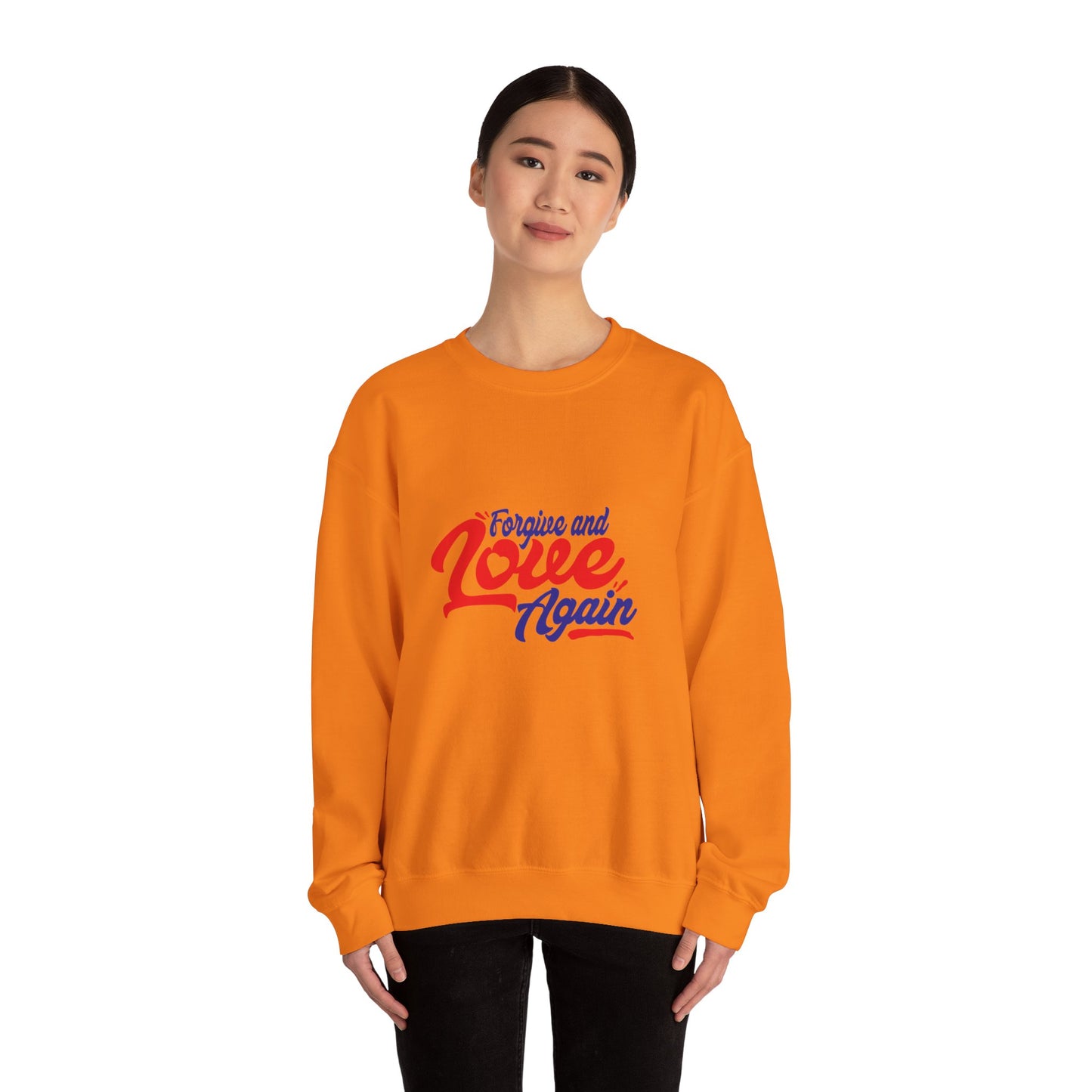 Copy of Forgive and Love Again Unisex Crewneck Sweatshirt - Cozy Affirmation Apparel