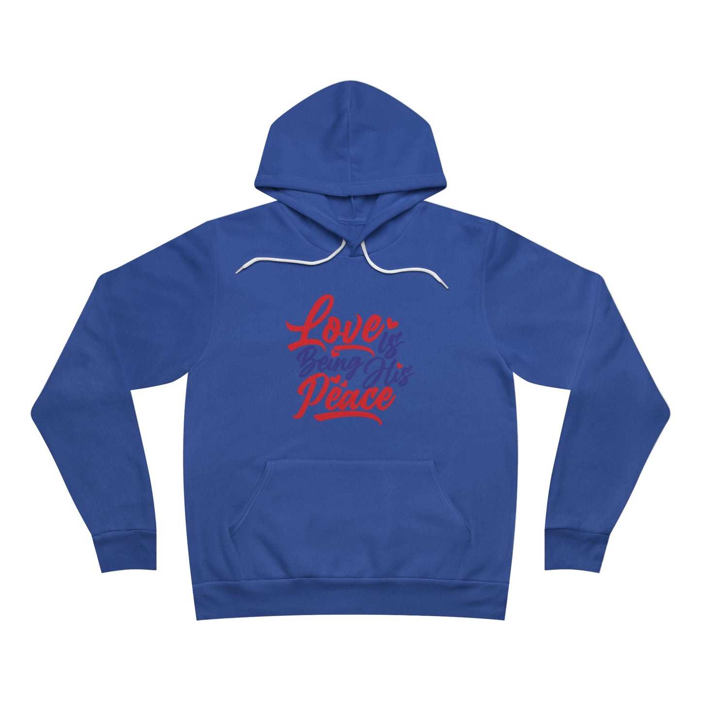 Love is Peace Hoodie - Unisex Sponge Fleece Pullover for Comfort & Style