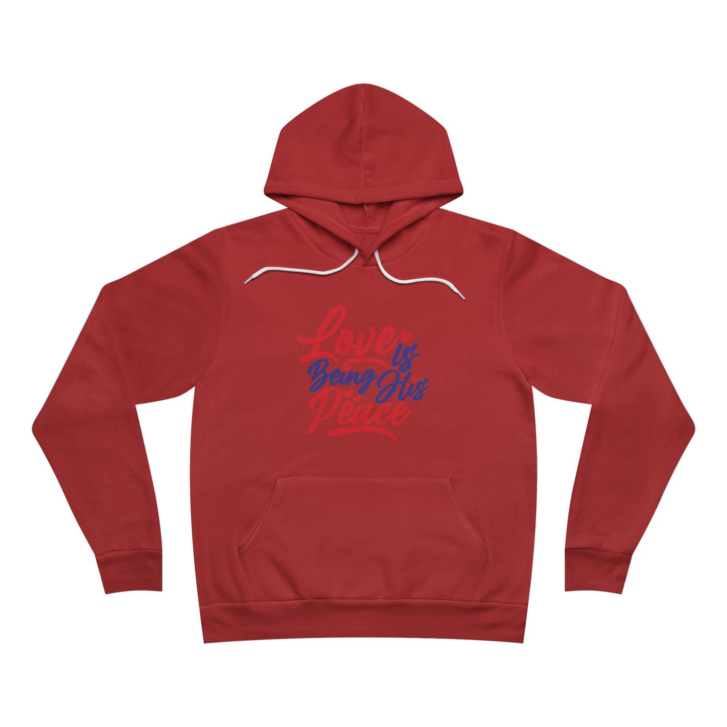 Love is Peace Hoodie - Unisex Sponge Fleece Pullover for Comfort & Style