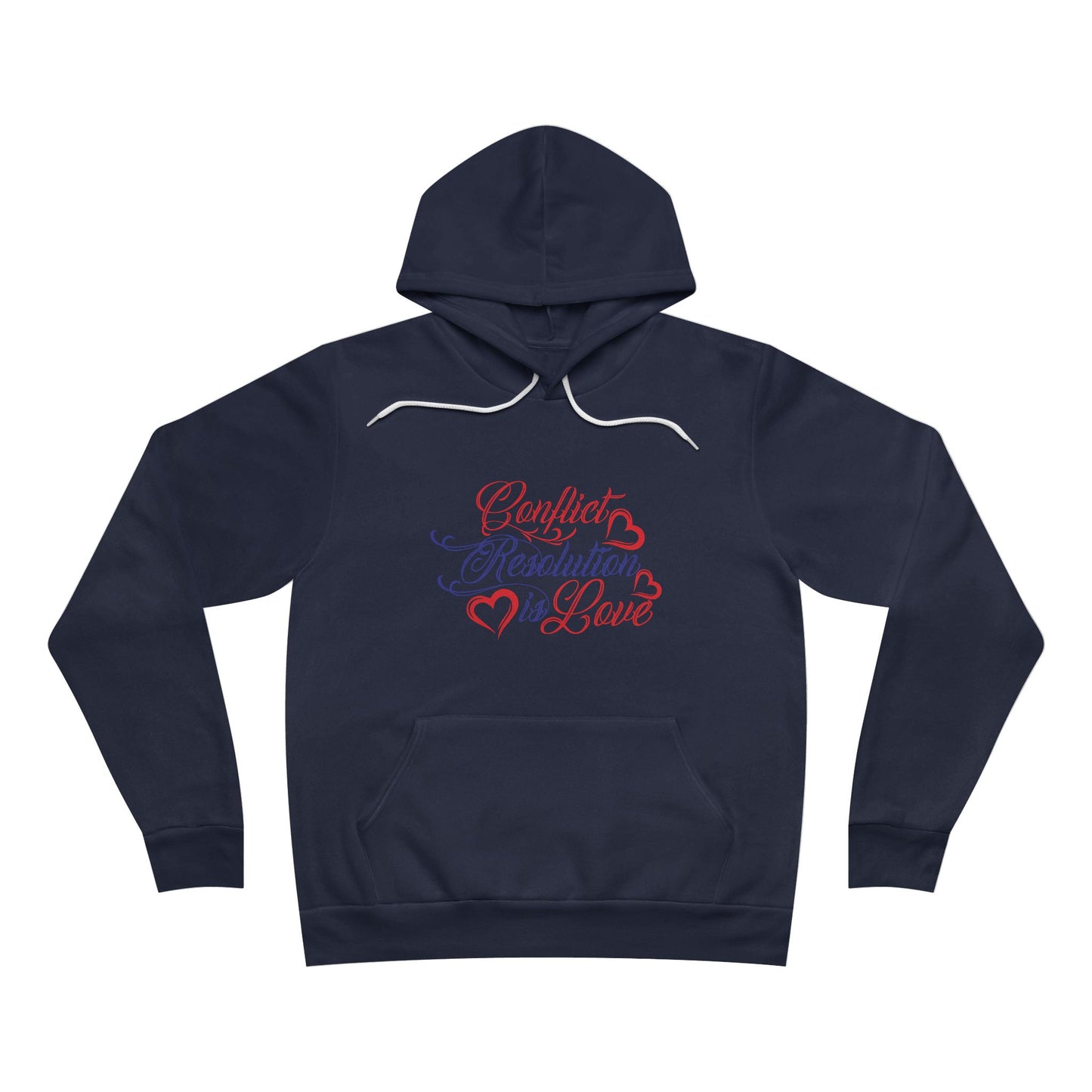 Conflict Resolution Love Hoodie - Unisex Sponge Fleece Pullover