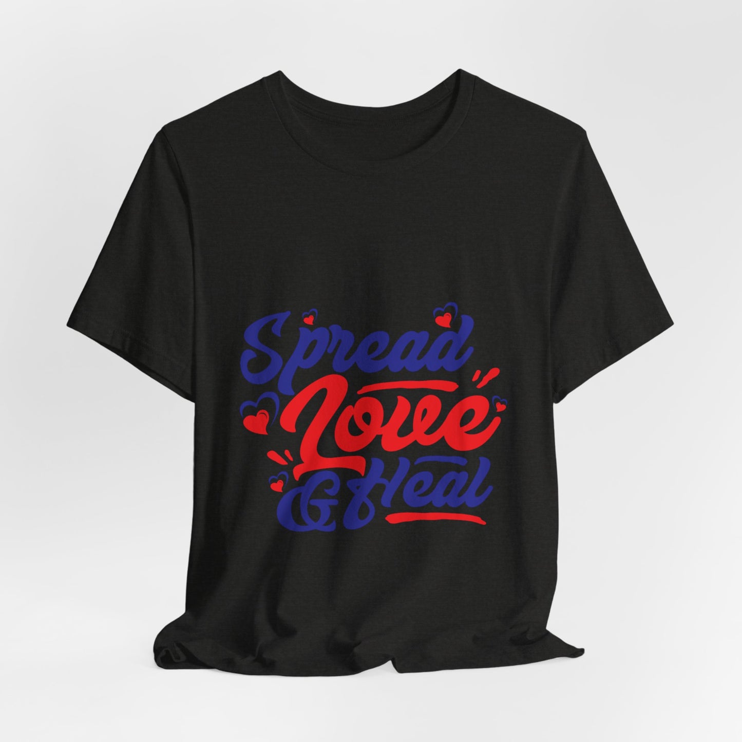 ‘Spread Love & Heal’ Unisex T-Shirt - Soft Cotton Tee for Positive Vibes
