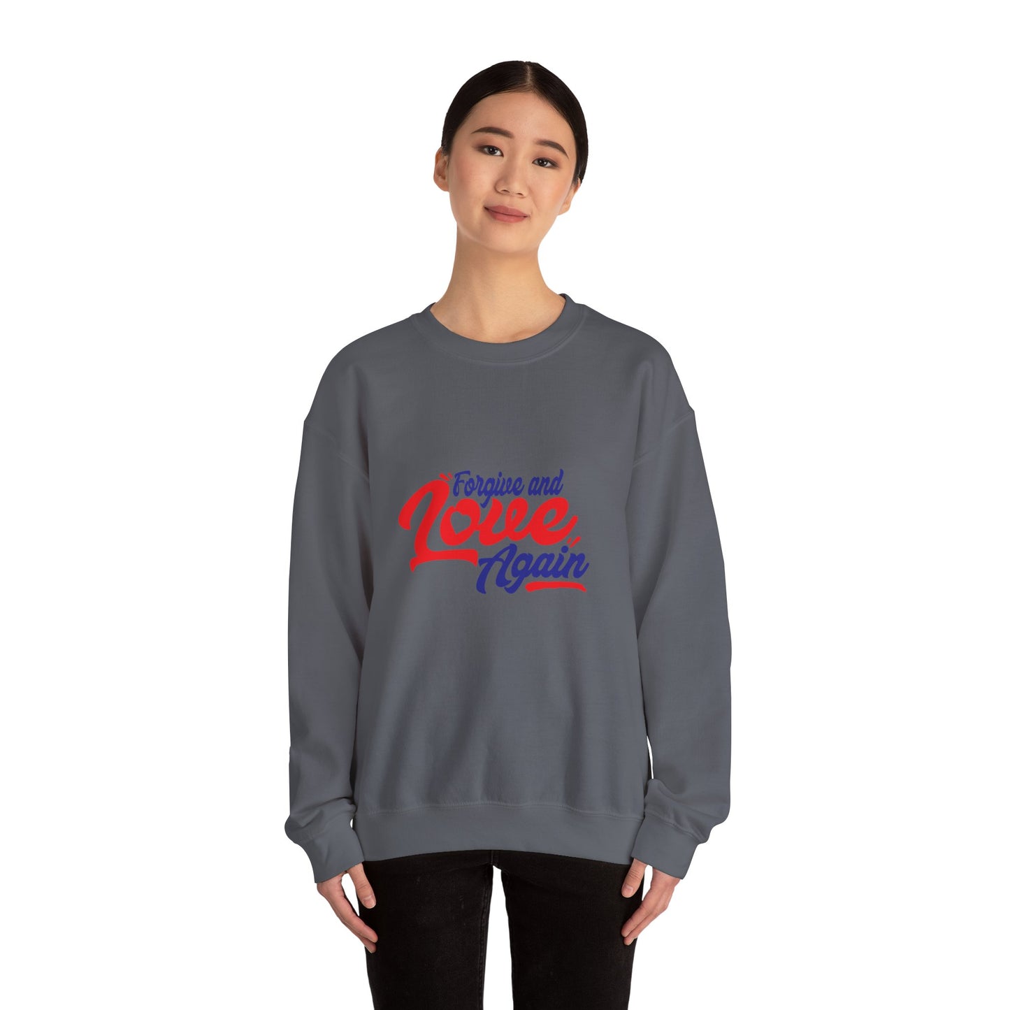 Copy of Forgive and Love Again Unisex Crewneck Sweatshirt - Cozy Affirmation Apparel