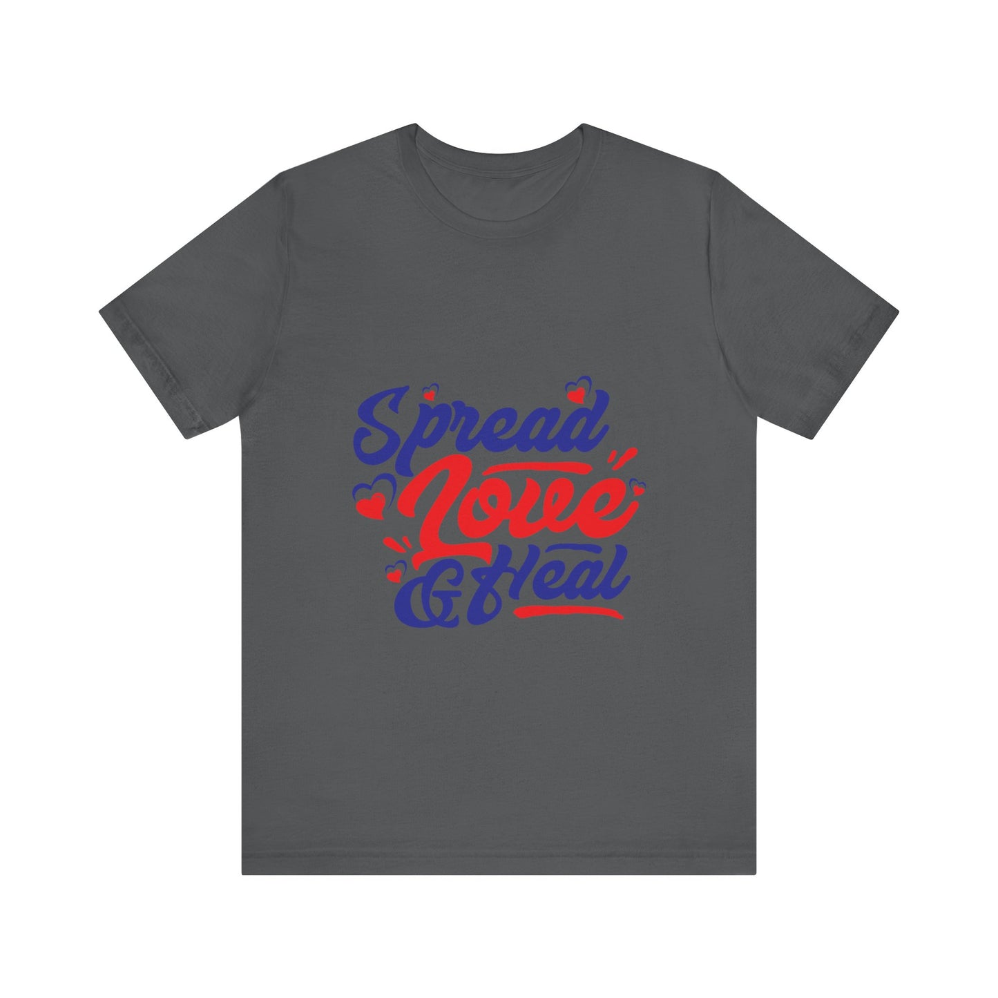 ‘Spread Love & Heal’ Unisex T-Shirt - Soft Cotton Tee for Positive Vibes