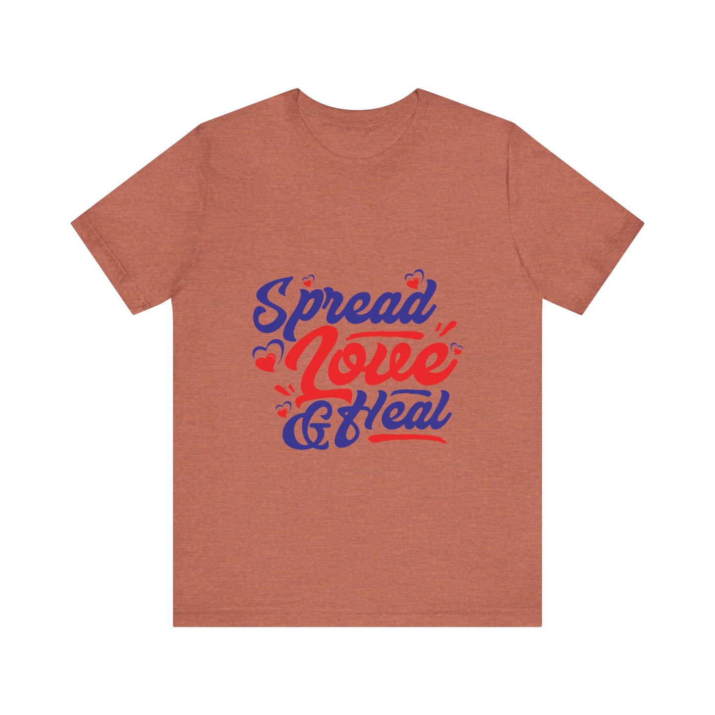 ‘Spread Love & Heal’ Unisex T-Shirt - Soft Cotton Tee for Positive Vibes