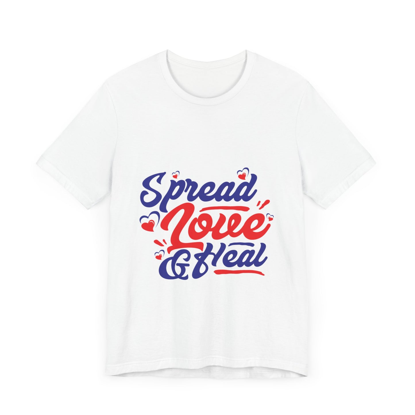 ‘Spread Love & Heal’ Unisex T-Shirt - Soft Cotton Tee for Positive Vibes