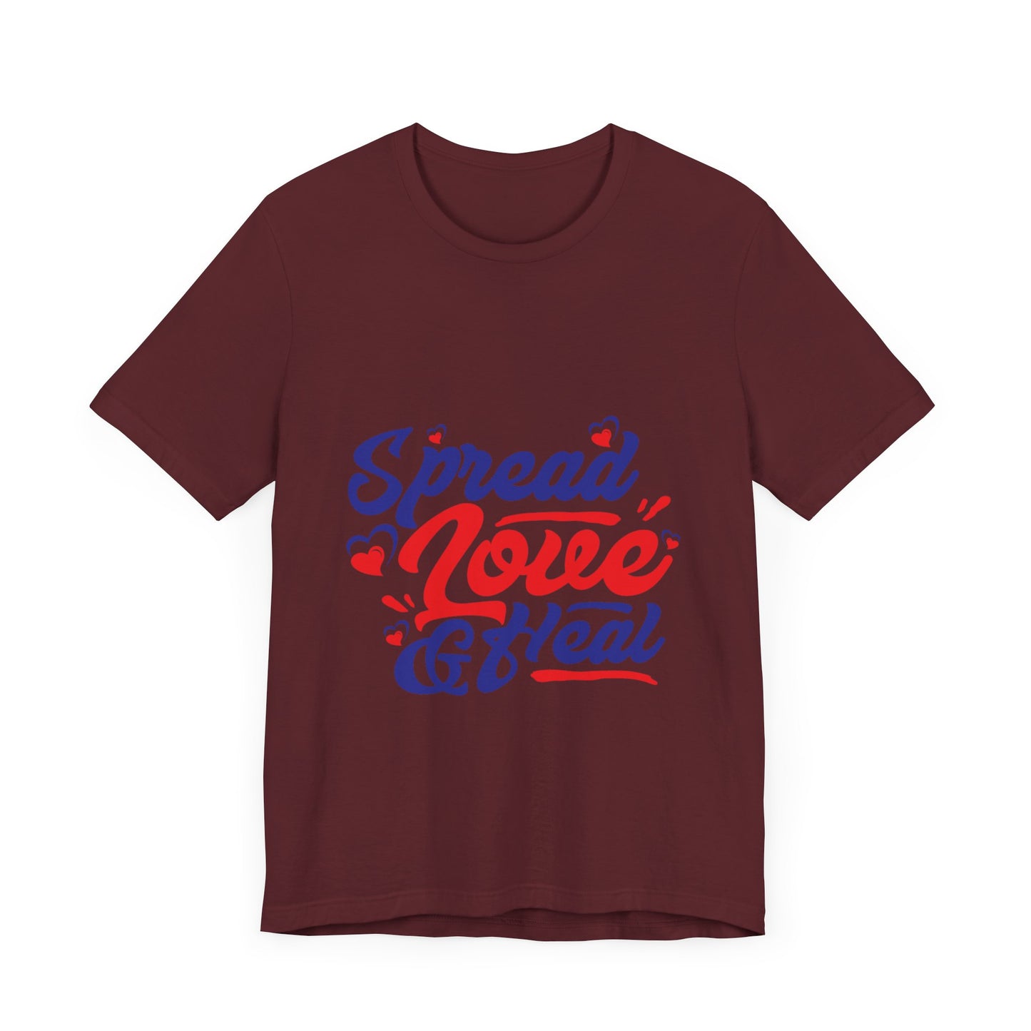 ‘Spread Love & Heal’ Unisex T-Shirt - Soft Cotton Tee for Positive Vibes