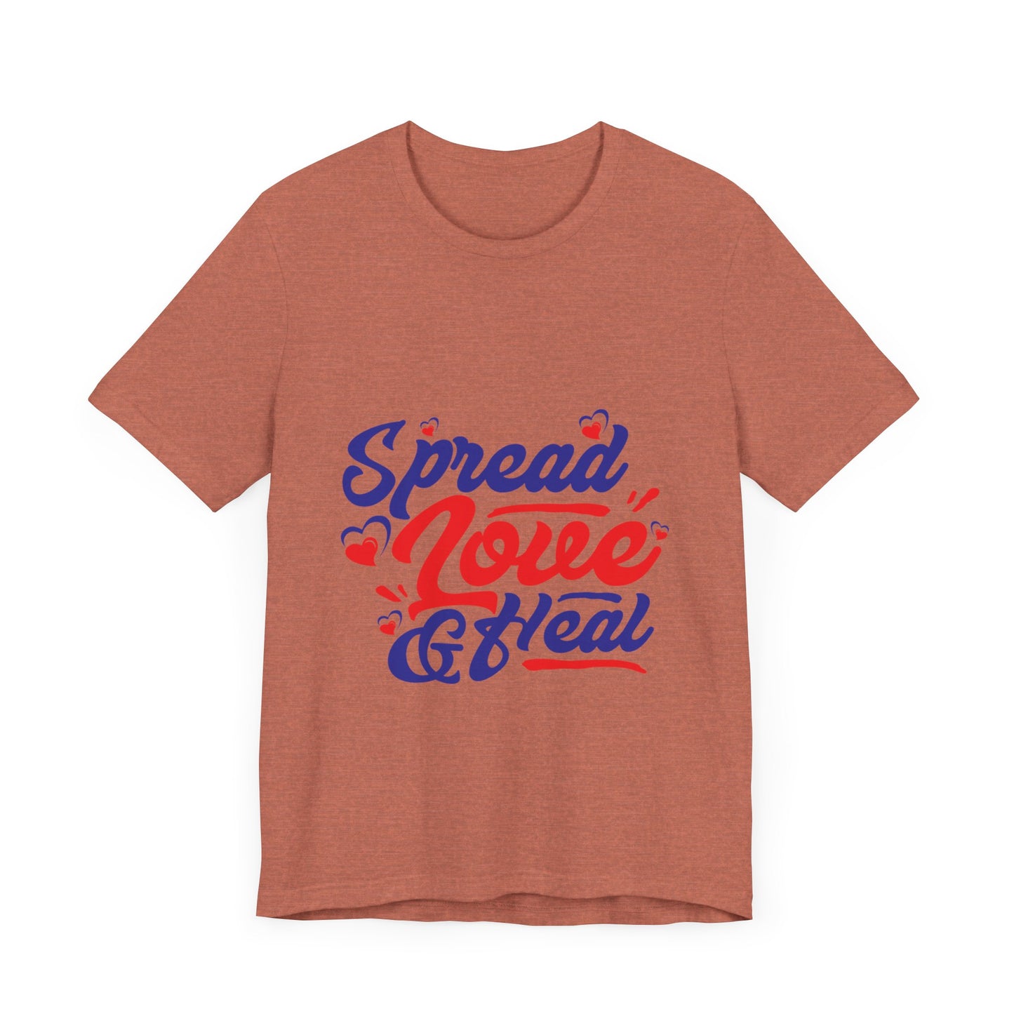 ‘Spread Love & Heal’ Unisex T-Shirt - Soft Cotton Tee for Positive Vibes