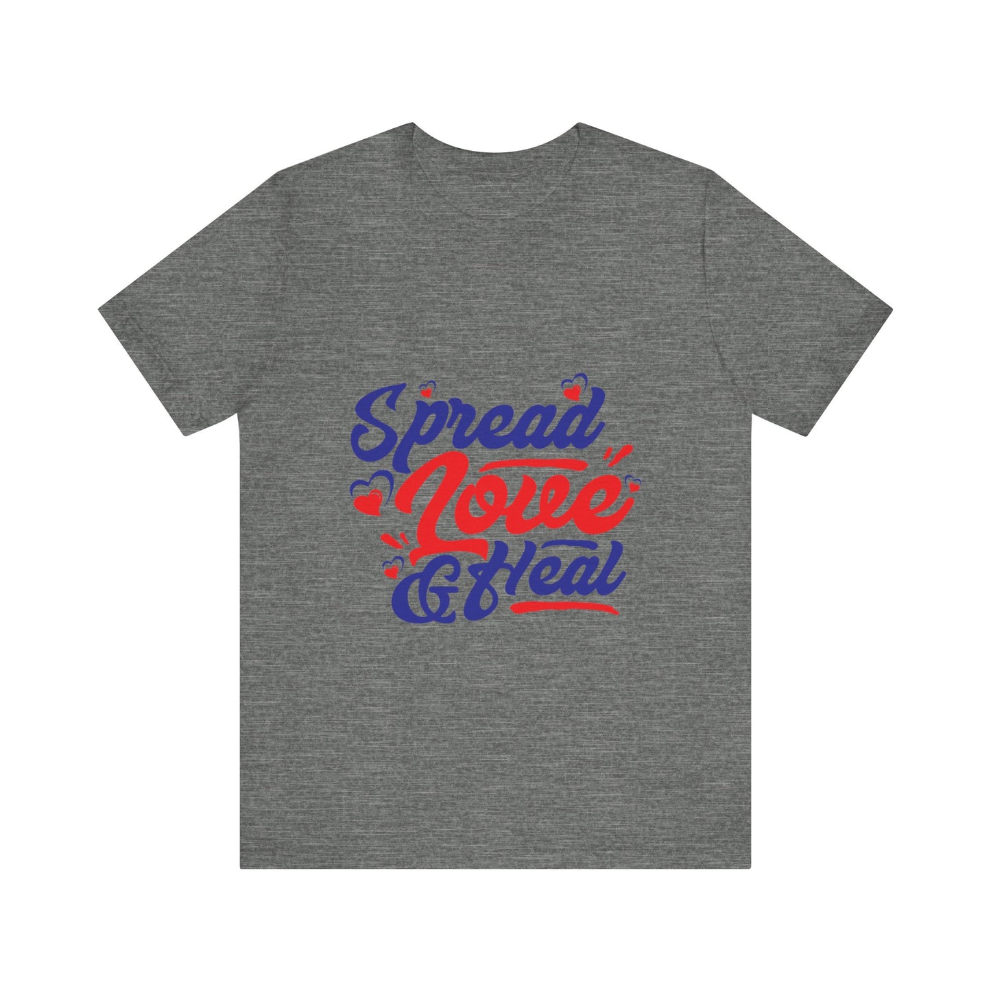 ‘Spread Love & Heal’ Unisex T-Shirt - Soft Cotton Tee for Positive Vibes