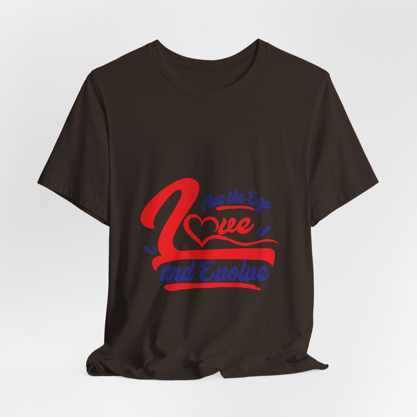 Love and Evolve Unisex Jersey Tee - Inspirational Graphic T-Shirt