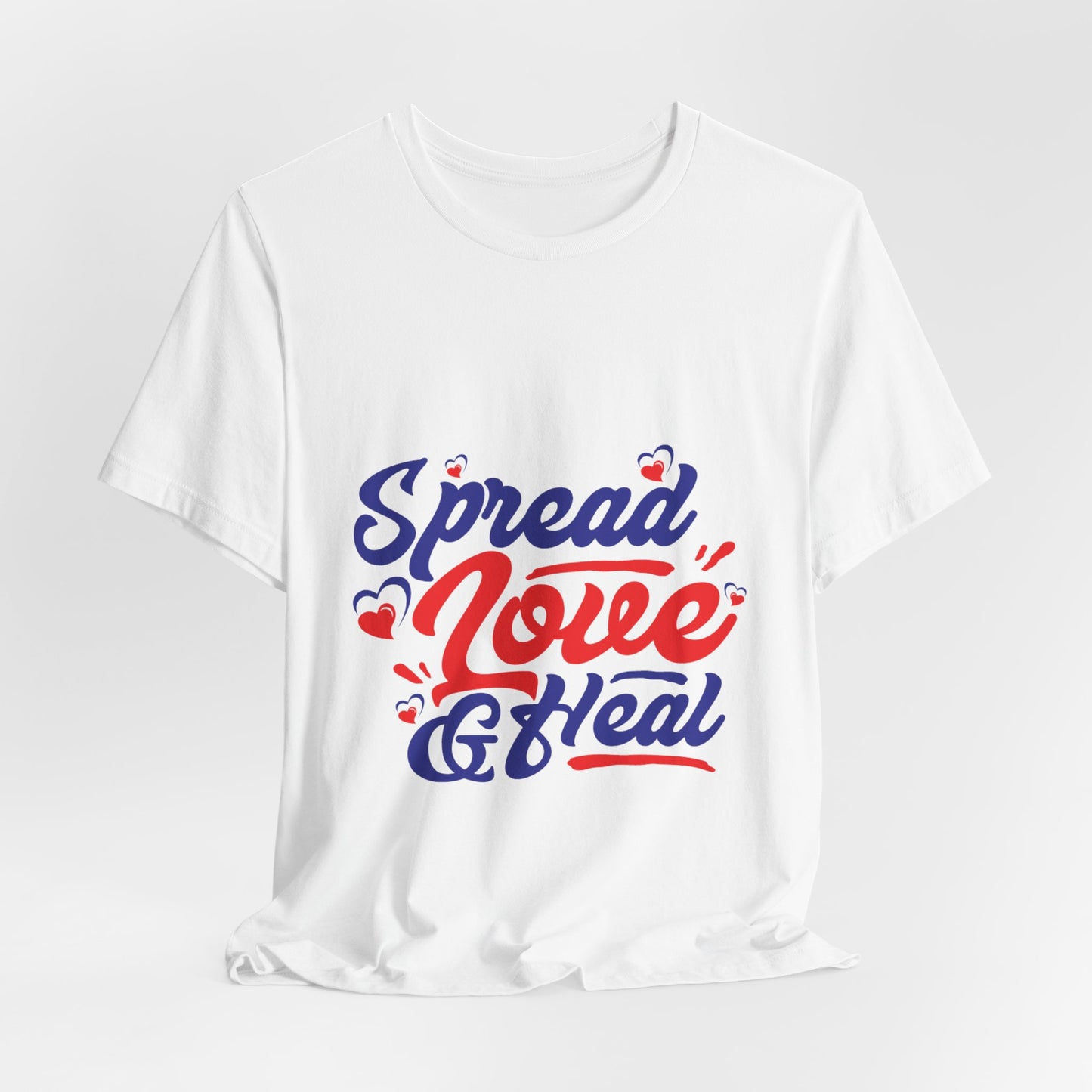 ‘Spread Love & Heal’ Unisex T-Shirt - Soft Cotton Tee for Positive Vibes