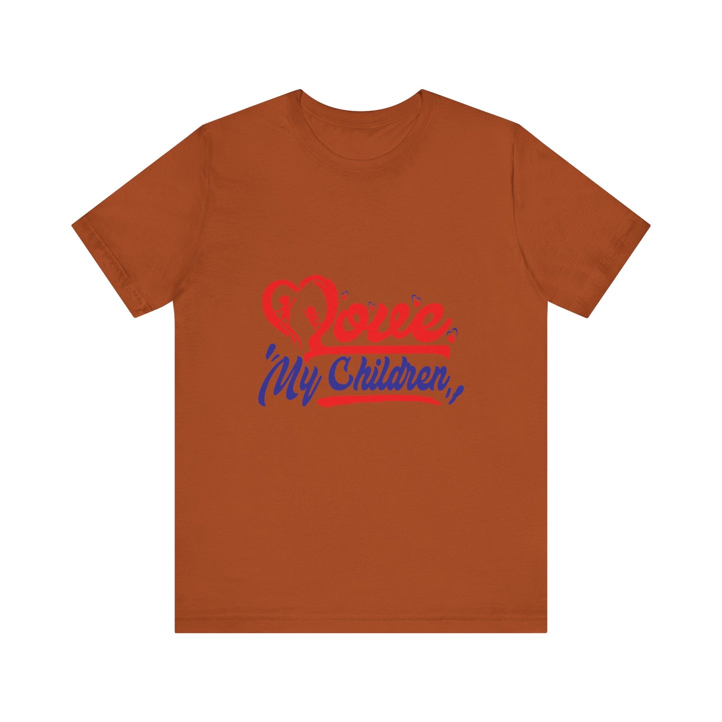 Love My Children Unisex Jersey Tee - Heart Graphic T-Shirt for Parents