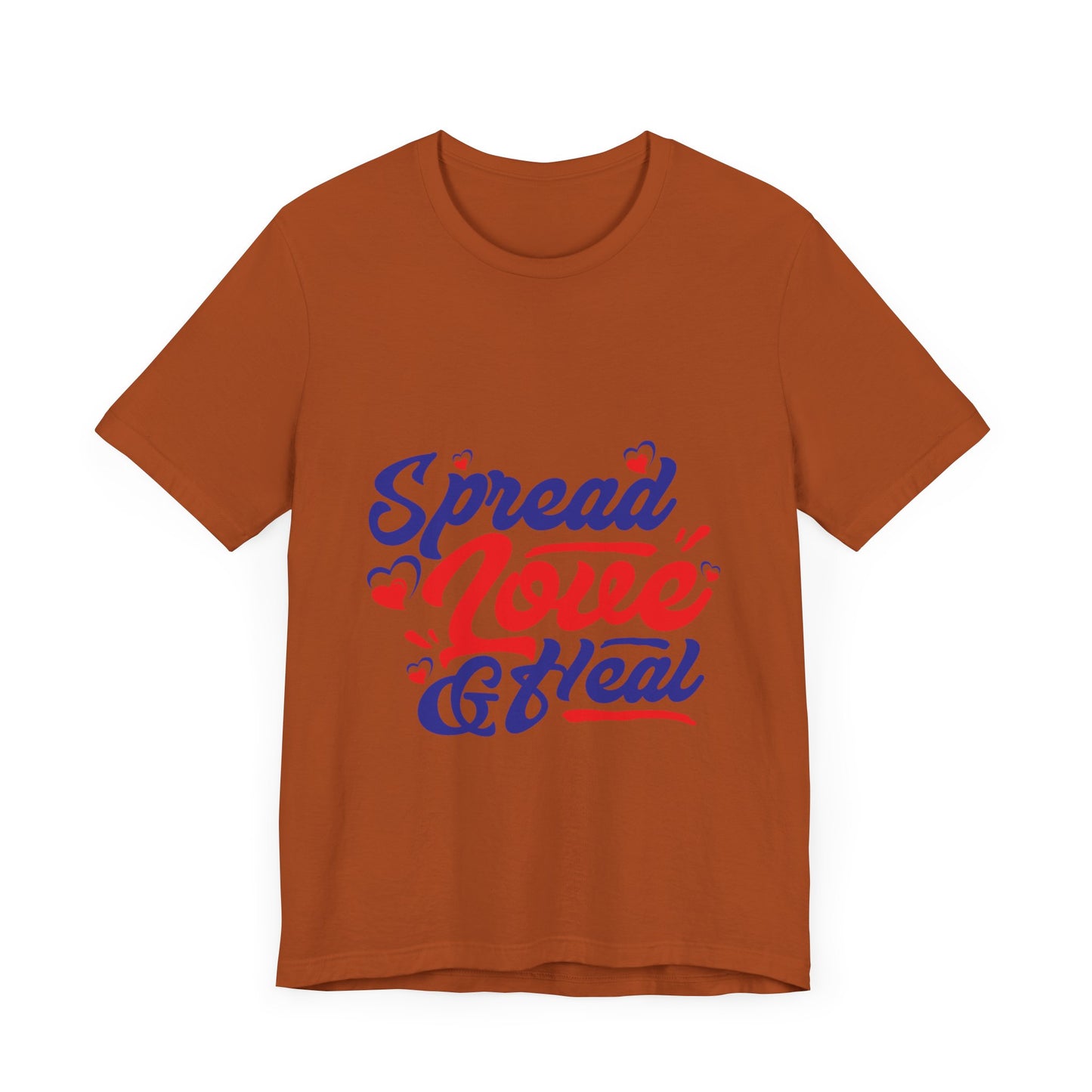 ‘Spread Love & Heal’ Unisex T-Shirt - Soft Cotton Tee for Positive Vibes