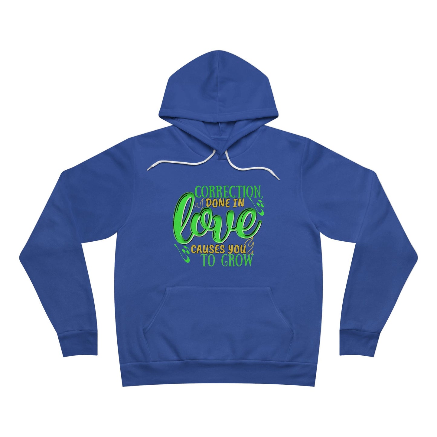 Love Growth Unisex Hoodie - Correction Done in Love Green Design