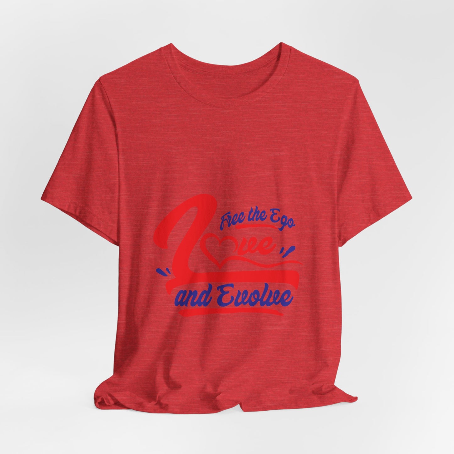 Love and Evolve Unisex Jersey Tee - Inspirational Graphic T-Shirt