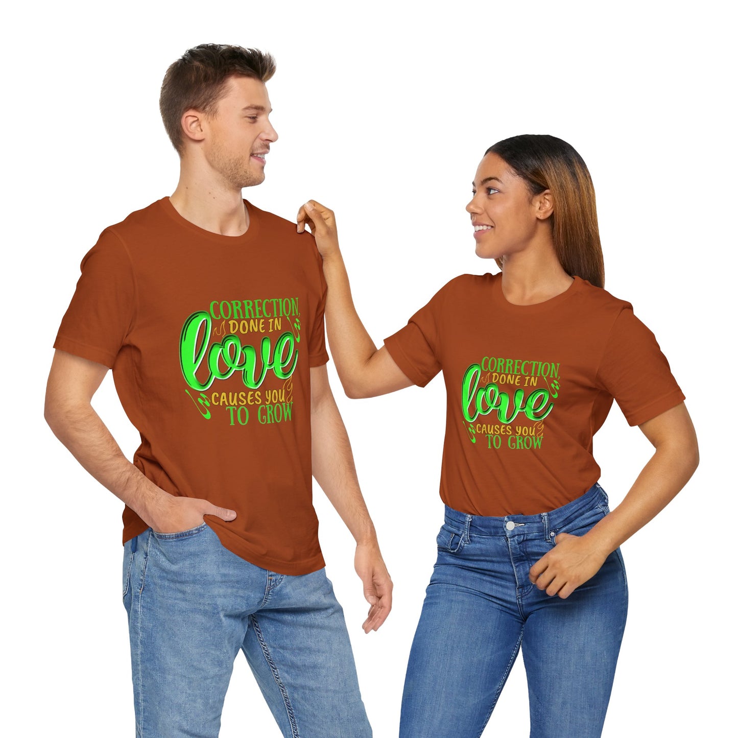 Correction Done in Love Short Sleeve Tee - Unisex Love Growth Shirt