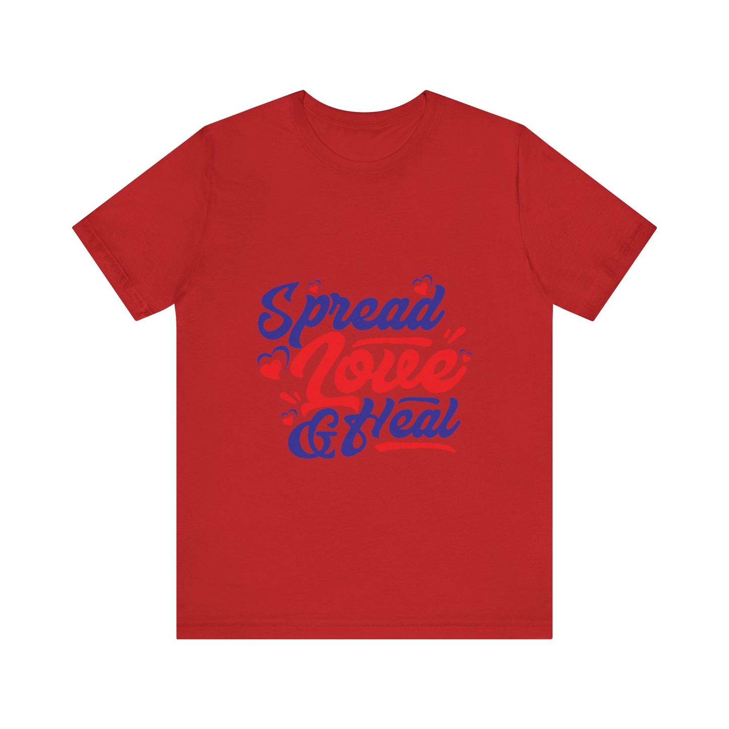 ‘Spread Love & Heal’ Unisex T-Shirt - Soft Cotton Tee for Positive Vibes