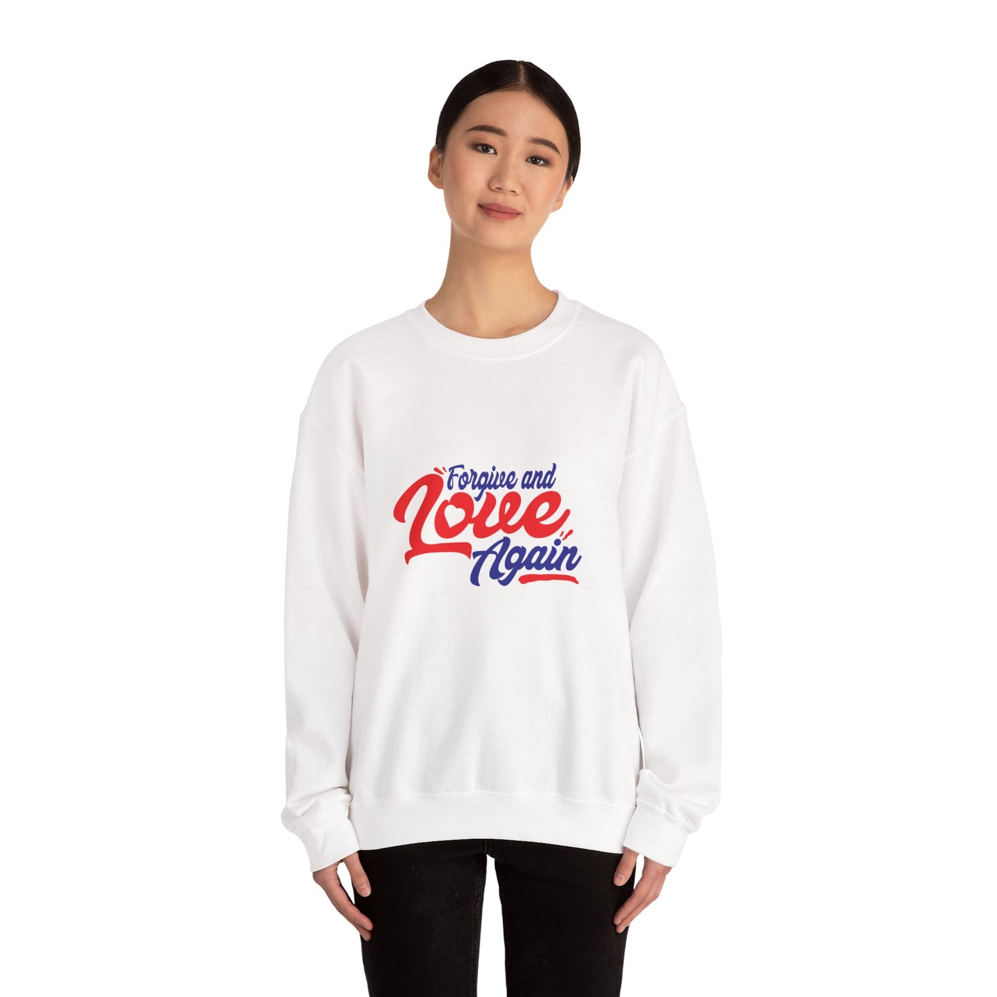 Copy of Forgive and Love Again Unisex Crewneck Sweatshirt - Cozy Affirmation Apparel