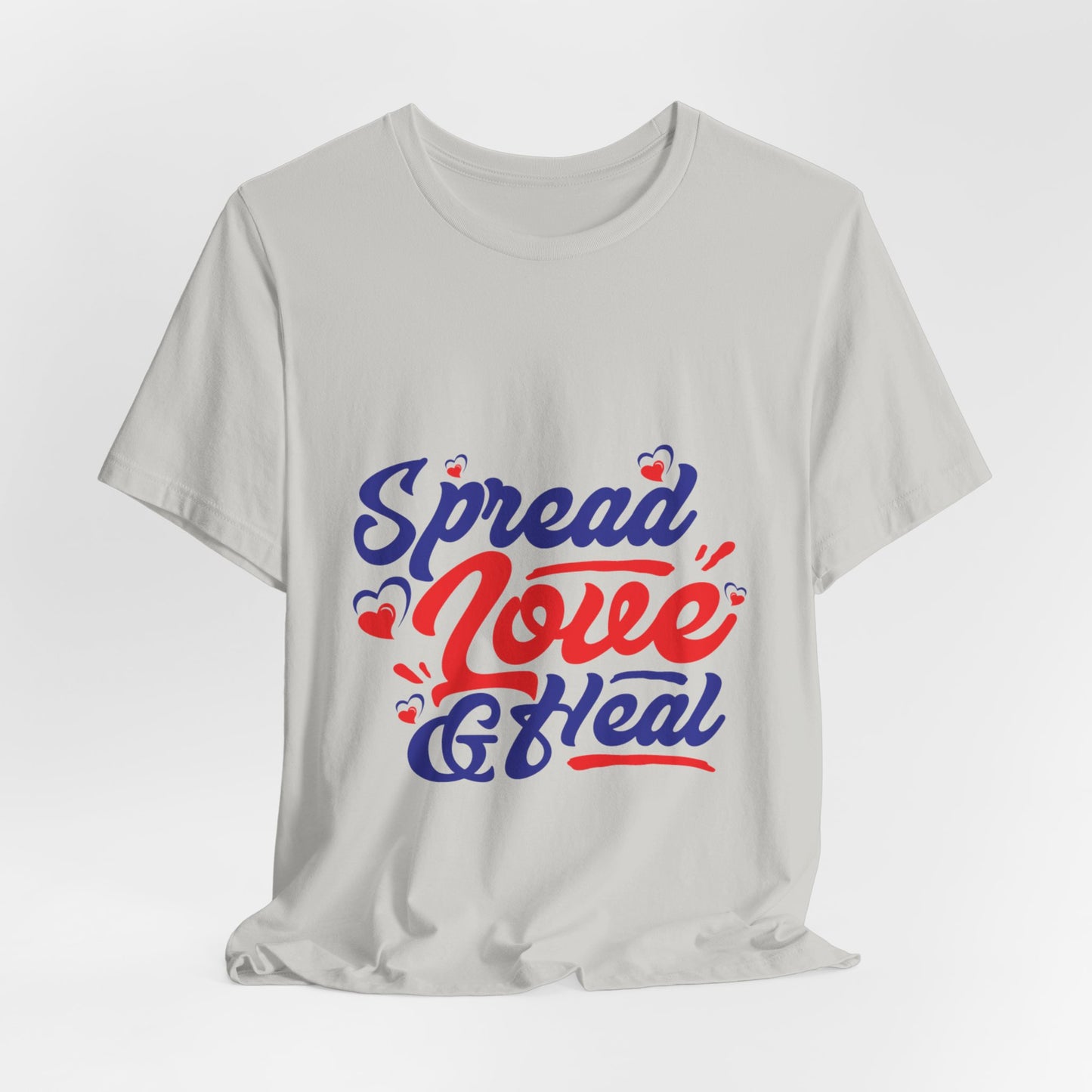 ‘Spread Love & Heal’ Unisex T-Shirt - Soft Cotton Tee for Positive Vibes