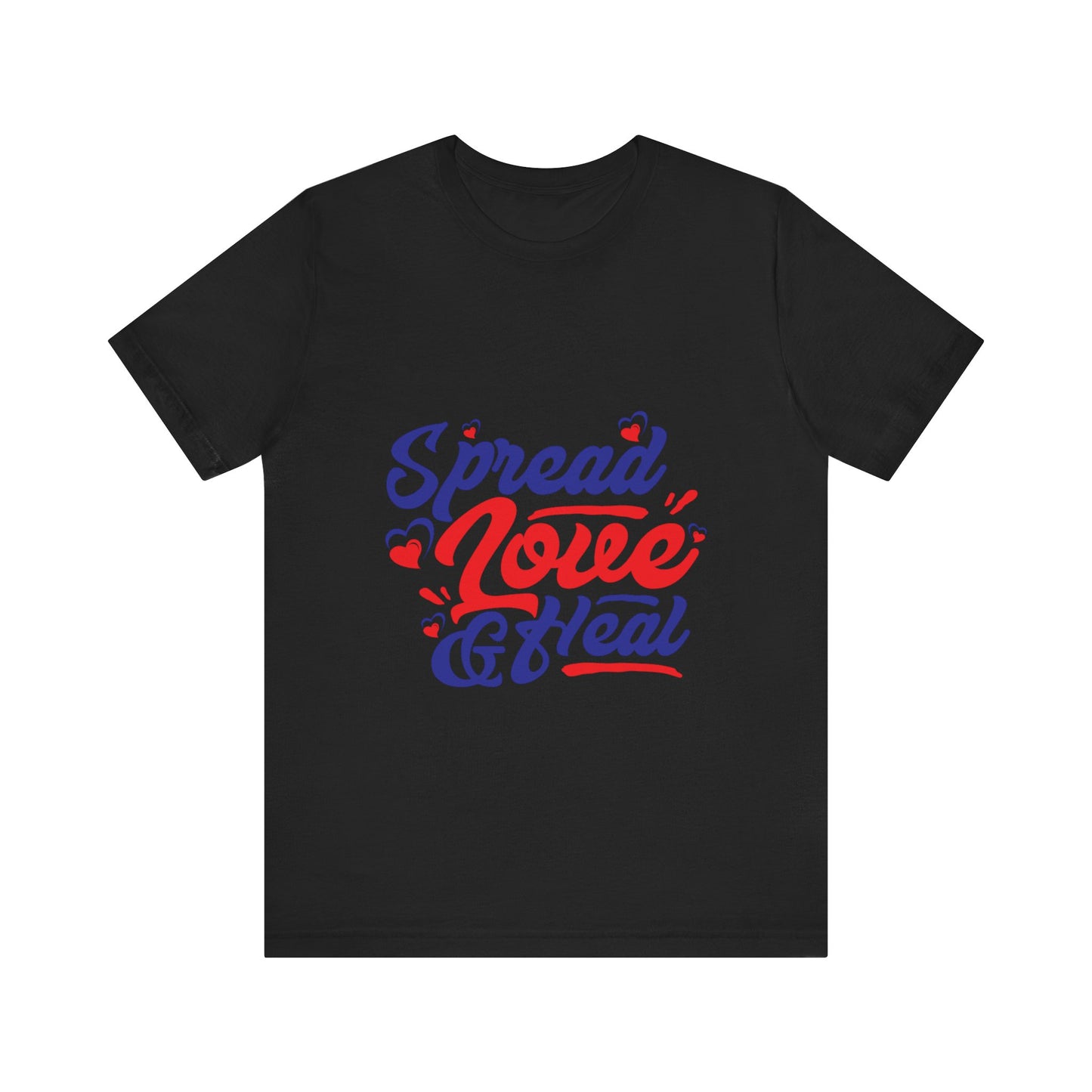 ‘Spread Love & Heal’ Unisex T-Shirt - Soft Cotton Tee for Positive Vibes