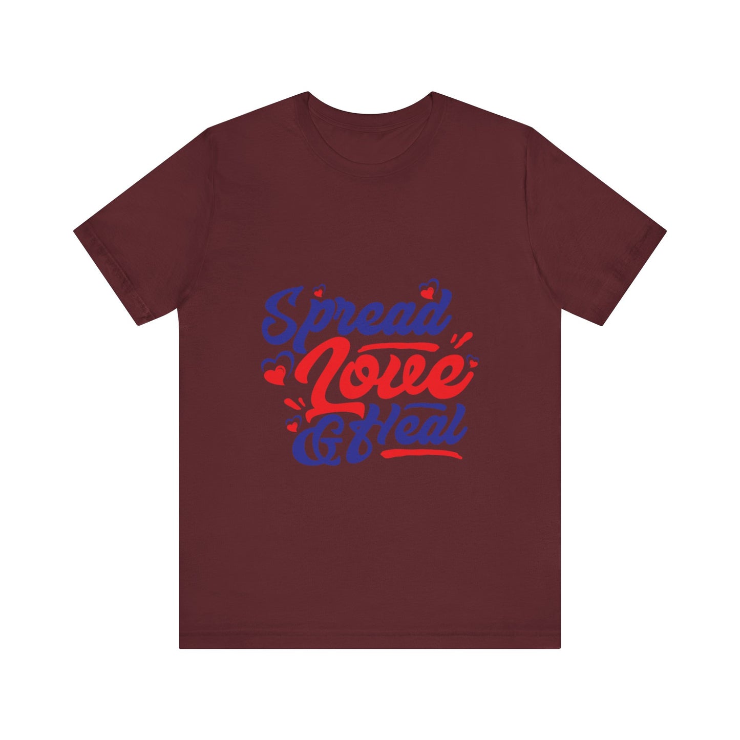 ‘Spread Love & Heal’ Unisex T-Shirt - Soft Cotton Tee for Positive Vibes