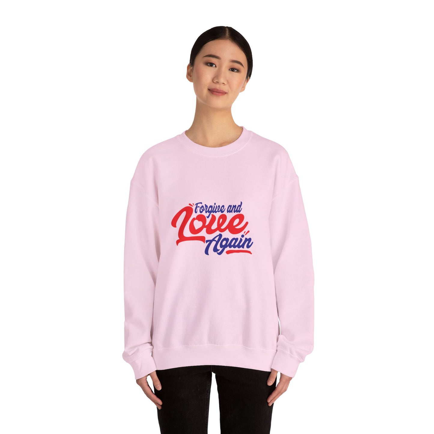 Copy of Forgive and Love Again Unisex Crewneck Sweatshirt - Cozy Affirmation Apparel