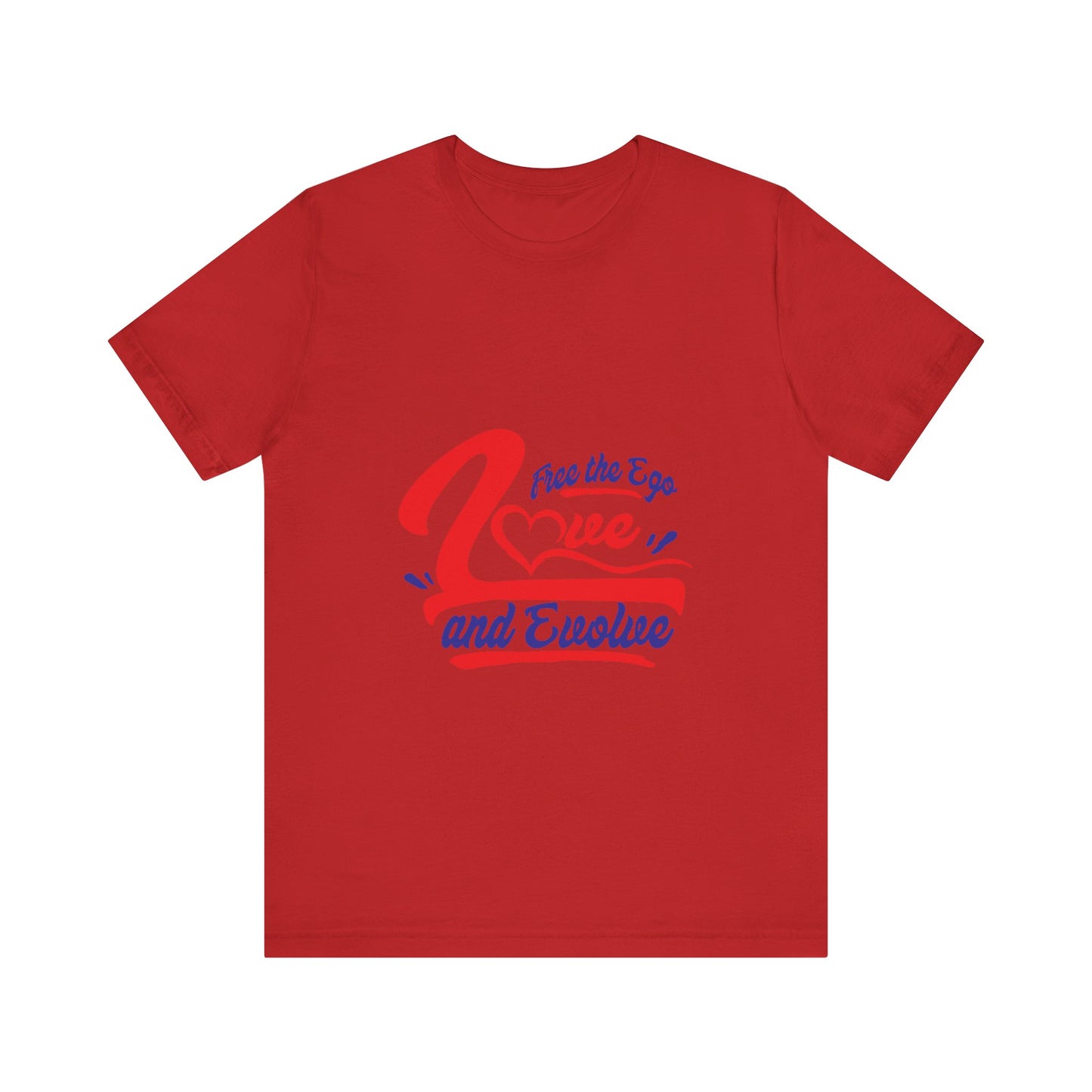 Love and Evolve Unisex Jersey Tee - Inspirational Graphic T-Shirt