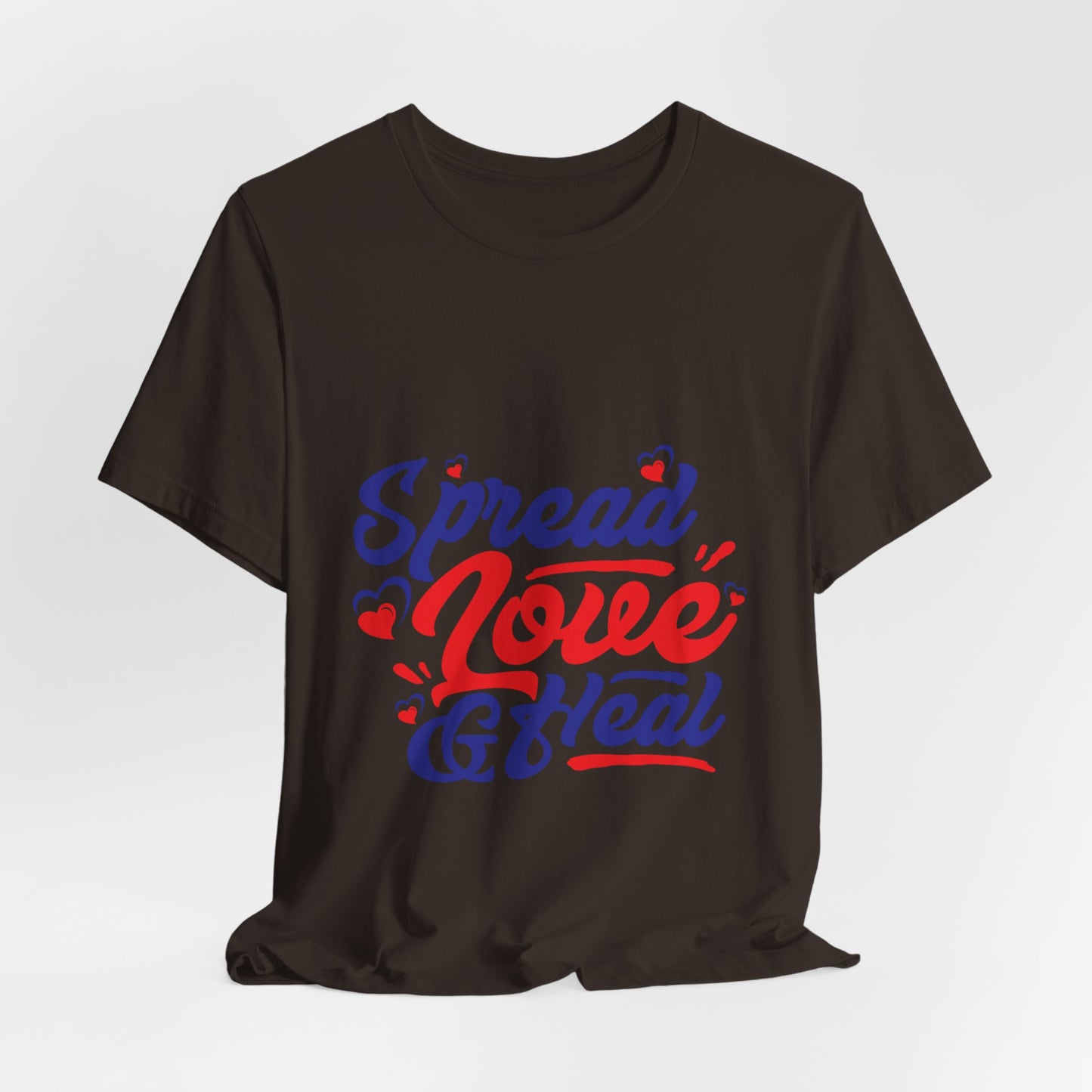 ‘Spread Love & Heal’ Unisex T-Shirt - Soft Cotton Tee for Positive Vibes