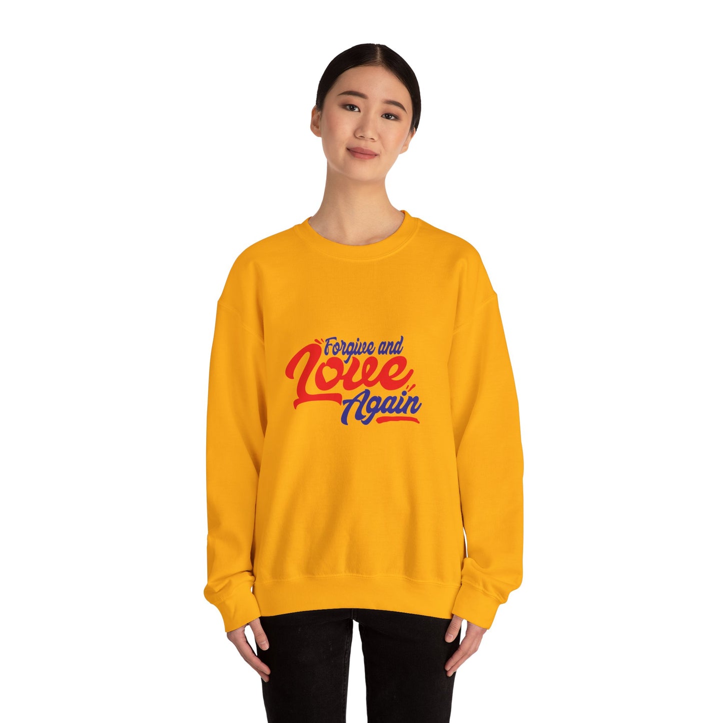 Copy of Forgive and Love Again Unisex Crewneck Sweatshirt - Cozy Affirmation Apparel