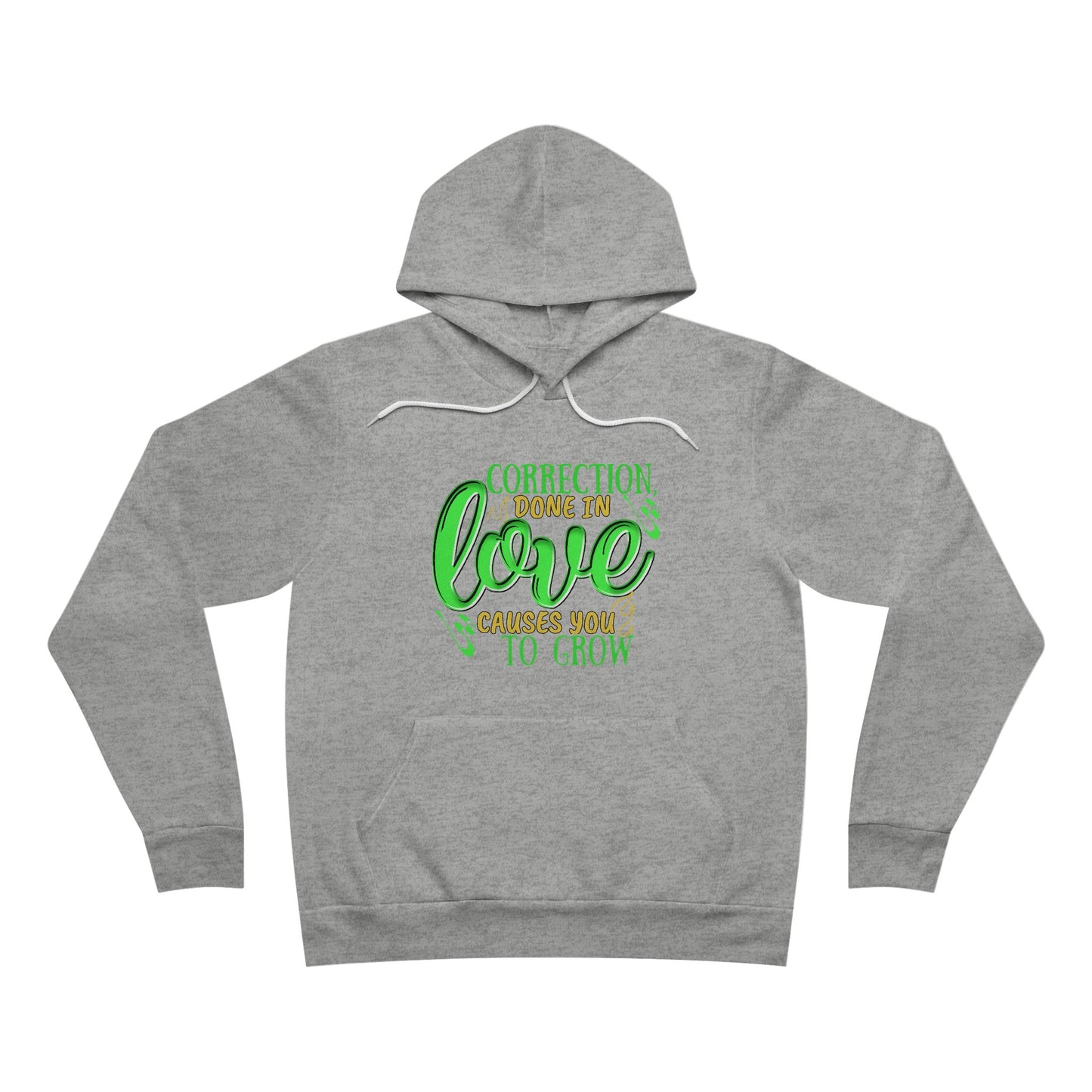 Love Growth Unisex Hoodie - Correction Done in Love Green Design