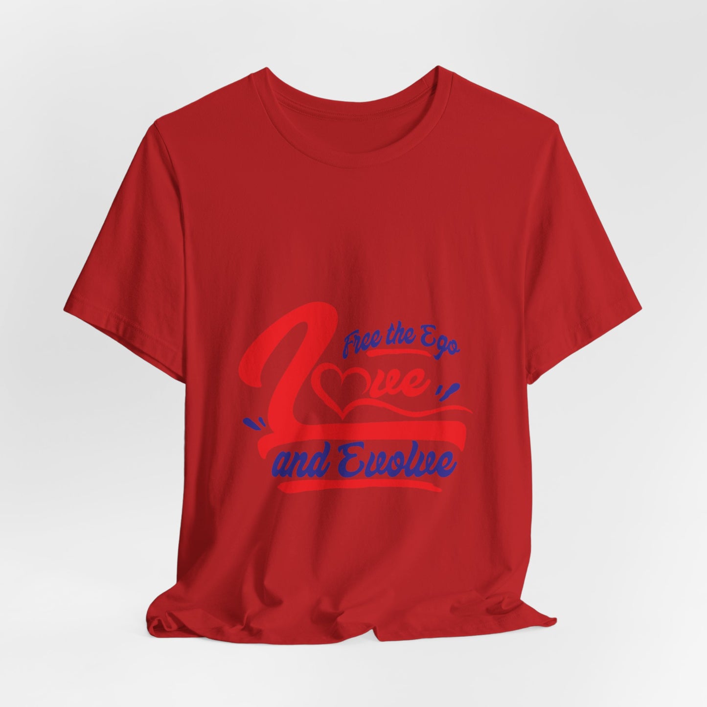 Love and Evolve Unisex Jersey Tee - Inspirational Graphic T-Shirt