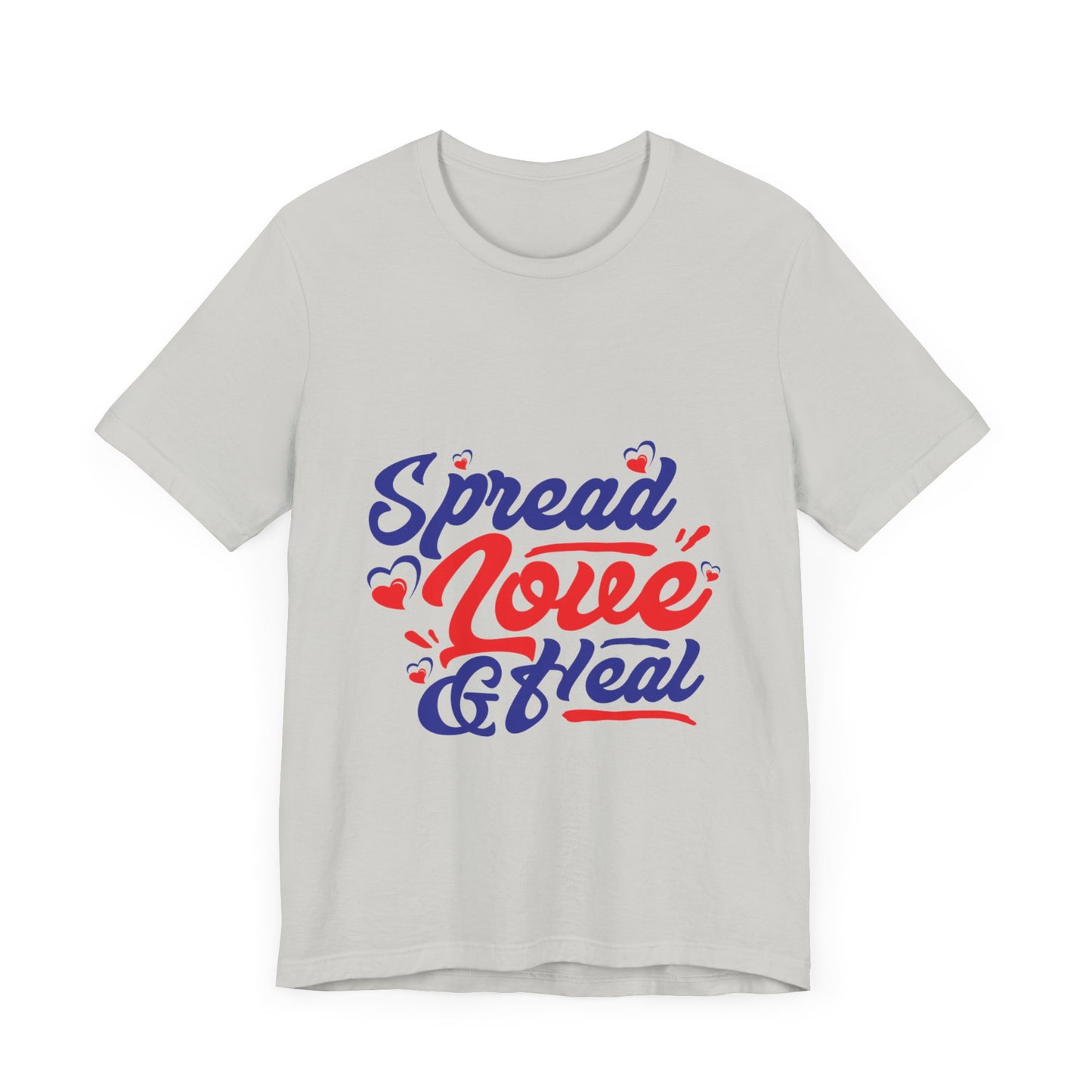 ‘Spread Love & Heal’ Unisex T-Shirt - Soft Cotton Tee for Positive Vibes