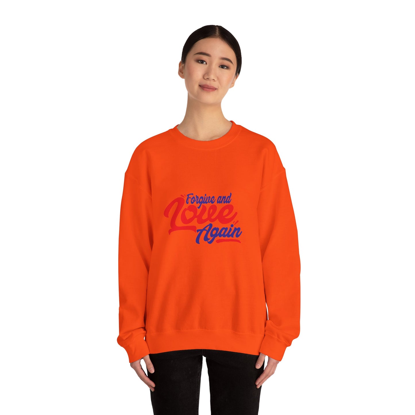 Copy of Forgive and Love Again Unisex Crewneck Sweatshirt - Cozy Affirmation Apparel