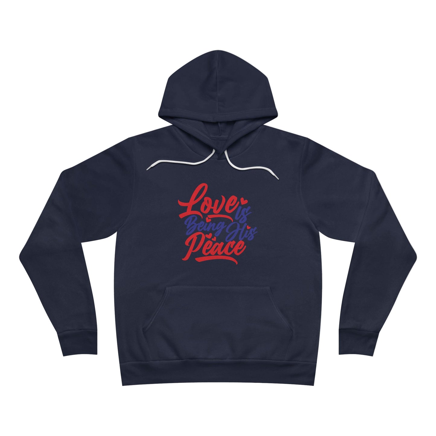 Love is Peace Hoodie - Unisex Sponge Fleece Pullover for Comfort & Style