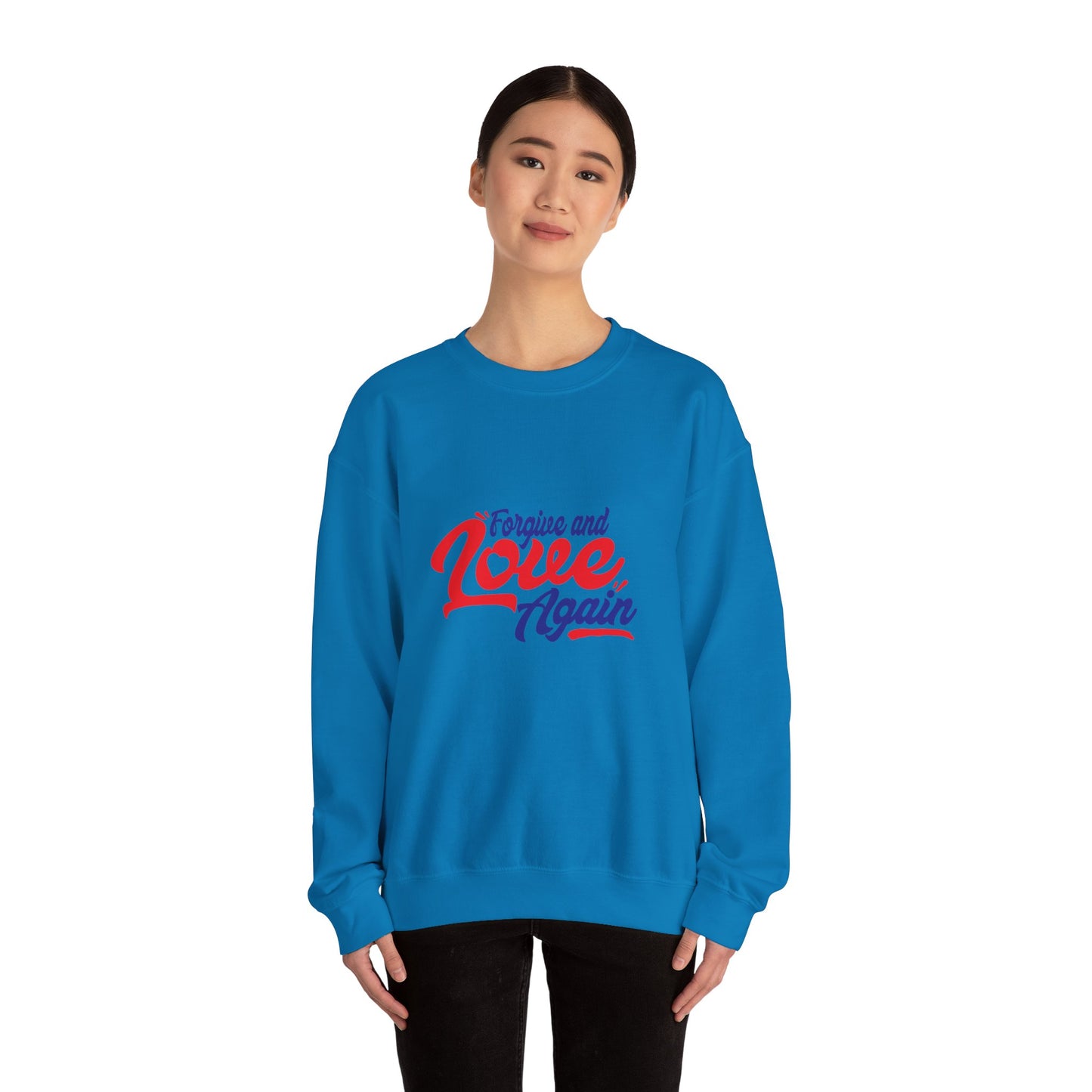 Copy of Forgive and Love Again Unisex Crewneck Sweatshirt - Cozy Affirmation Apparel