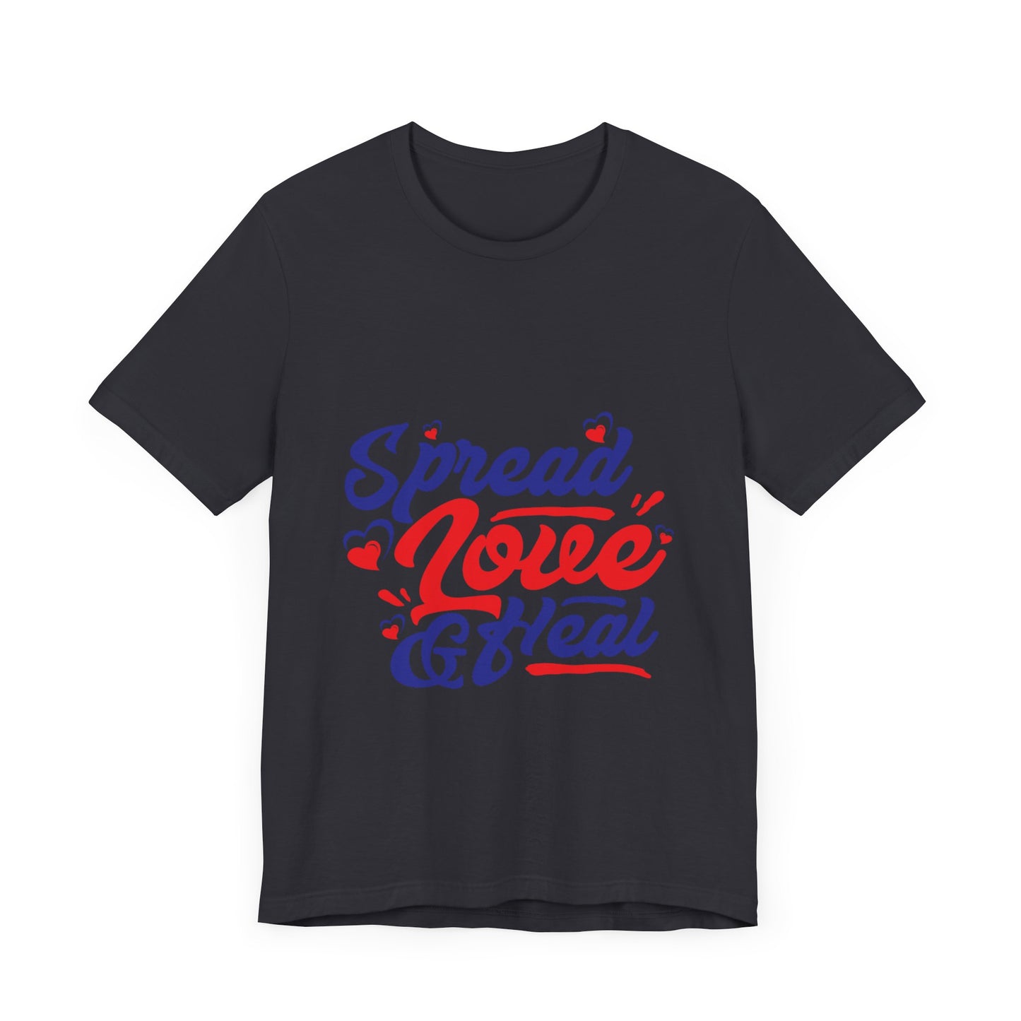‘Spread Love & Heal’ Unisex T-Shirt - Soft Cotton Tee for Positive Vibes