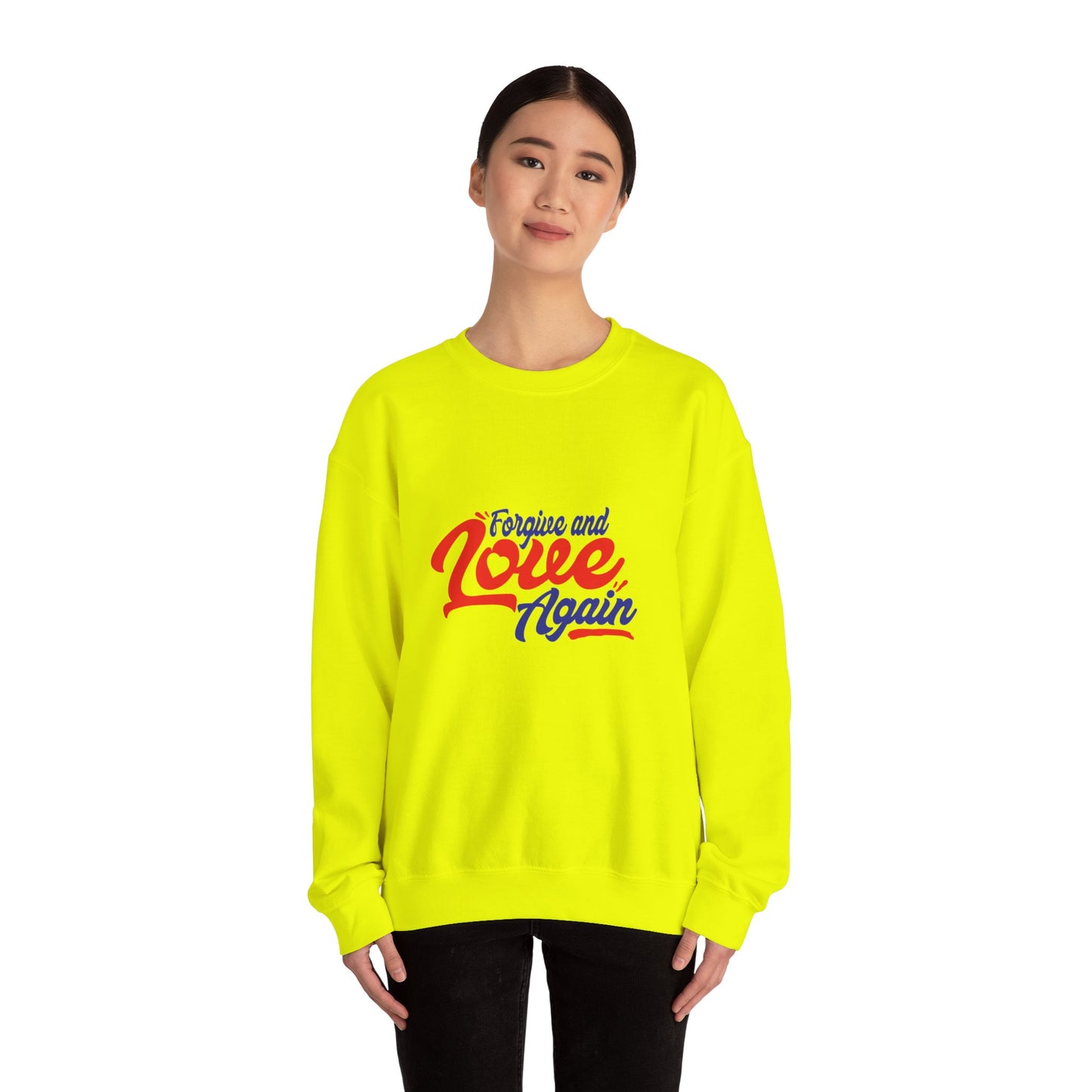 Copy of Forgive and Love Again Unisex Crewneck Sweatshirt - Cozy Affirmation Apparel