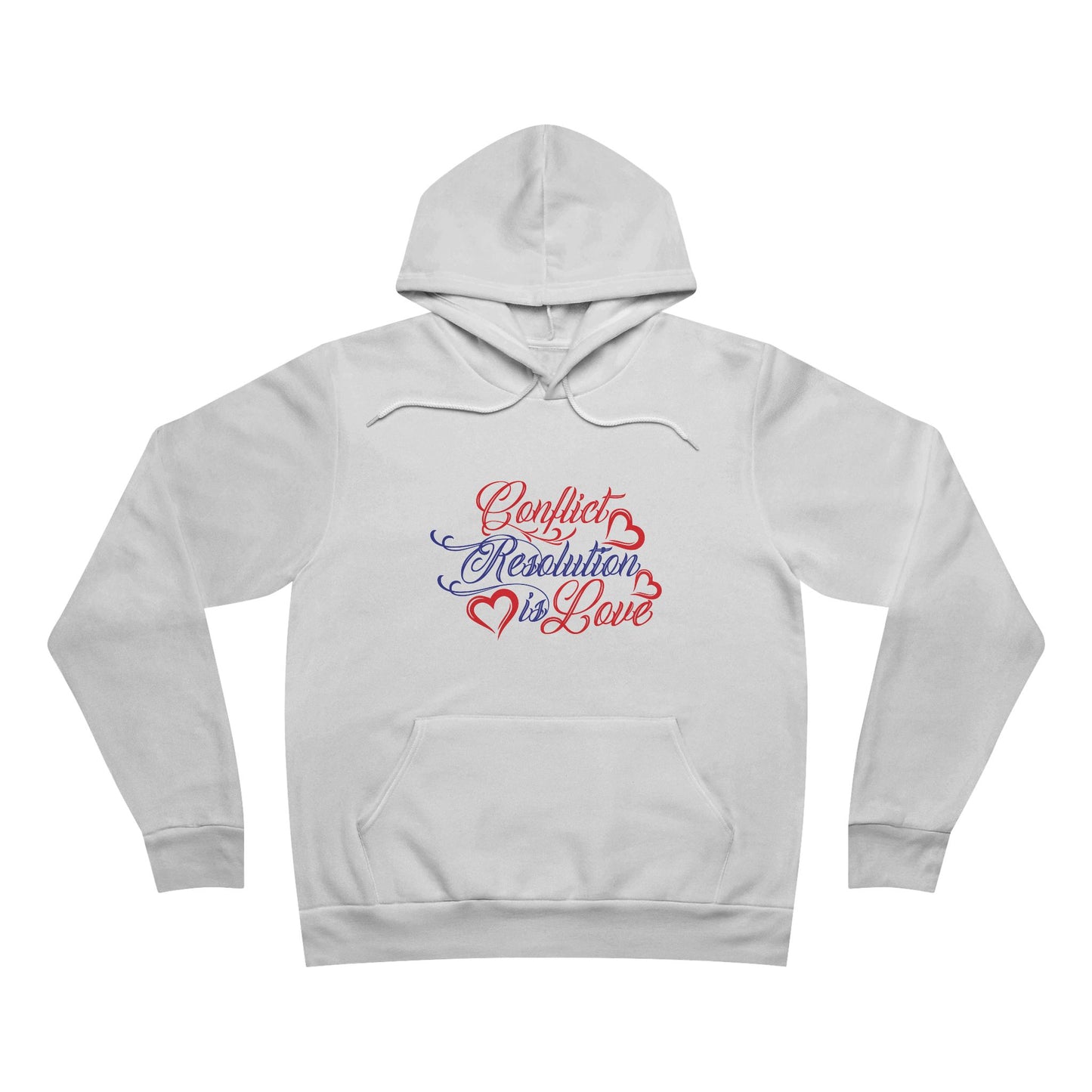 Conflict Resolution Love Hoodie - Unisex Sponge Fleece Pullover