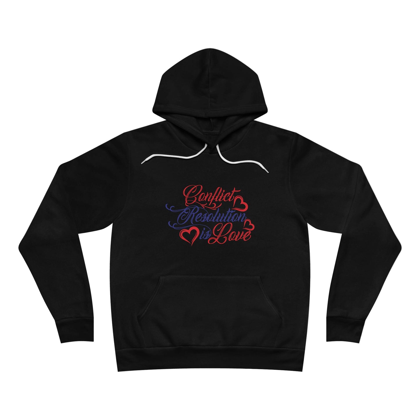 Conflict Resolution Love Hoodie - Unisex Sponge Fleece Pullover