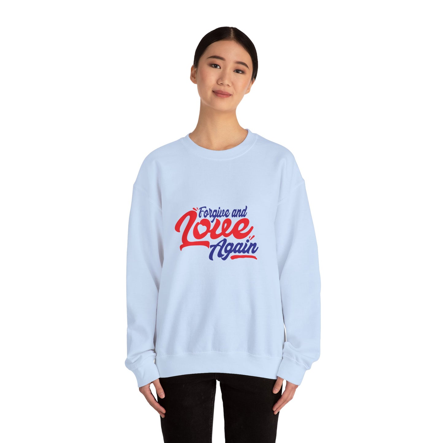 Copy of Forgive and Love Again Unisex Crewneck Sweatshirt - Cozy Affirmation Apparel